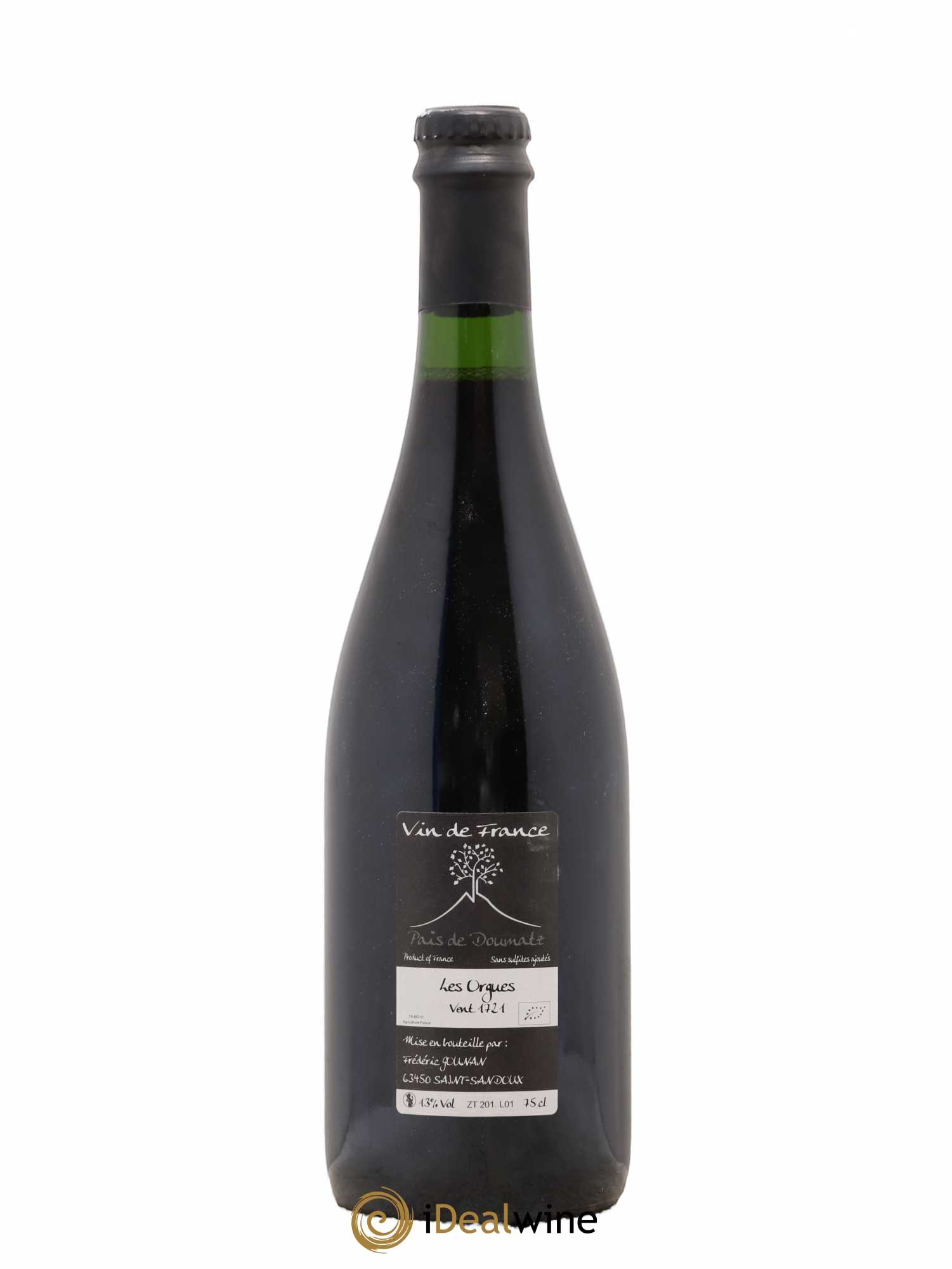 Vin de France Les Orgues Vignoble de l'Arbre Blanc 2017 - Lot de 1 bouteille - 1