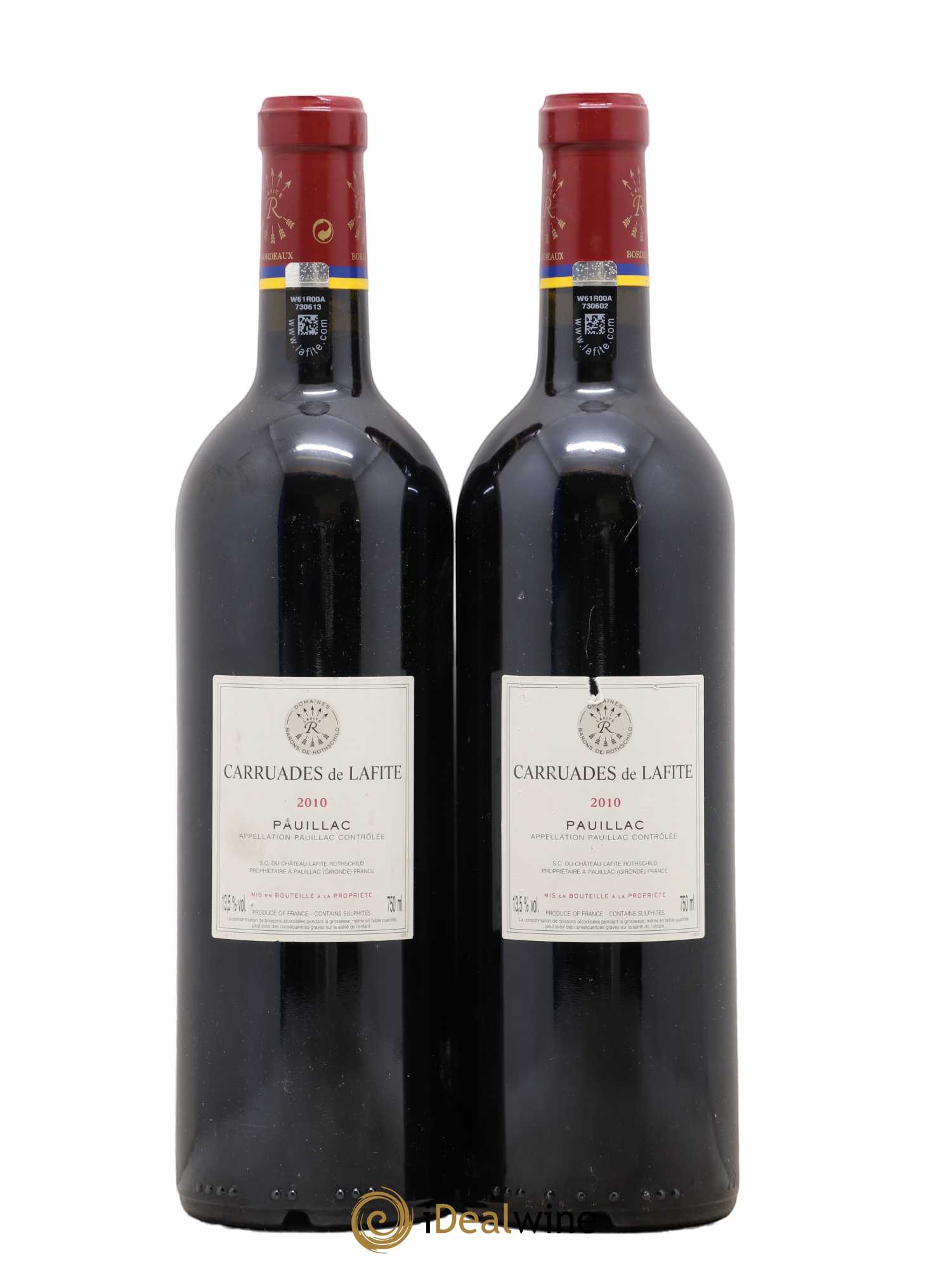 Carruades de Lafite Rothschild Second Vin 2010 - Lot de 2 bouteilles - 1