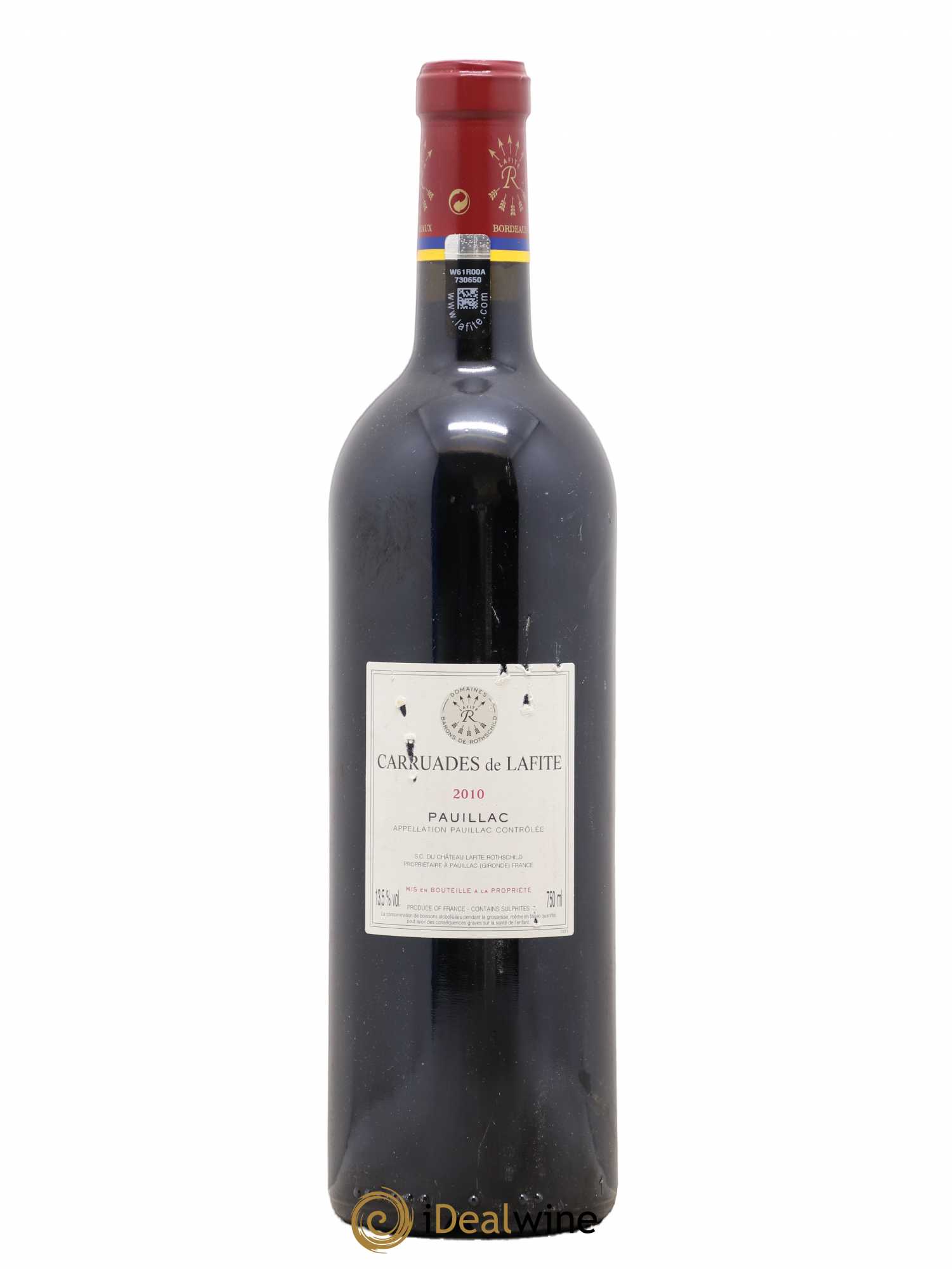 Carruades de Lafite Rothschild Second Vin 2010 - Lot de 1 bouteille - 1