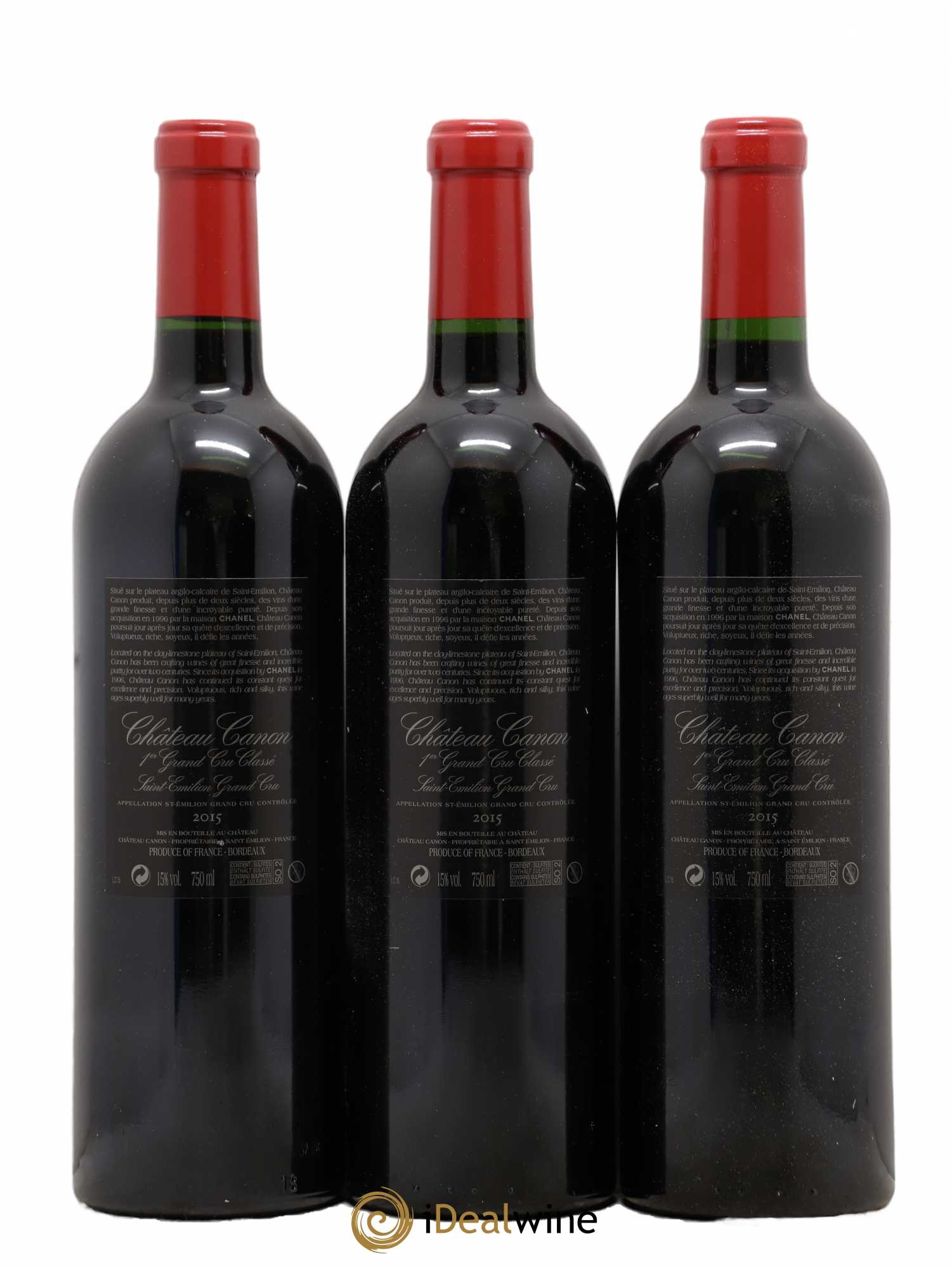 Château Canon 1er Grand Cru Classé B 2015 - Lot de 6 bouteilles - 2