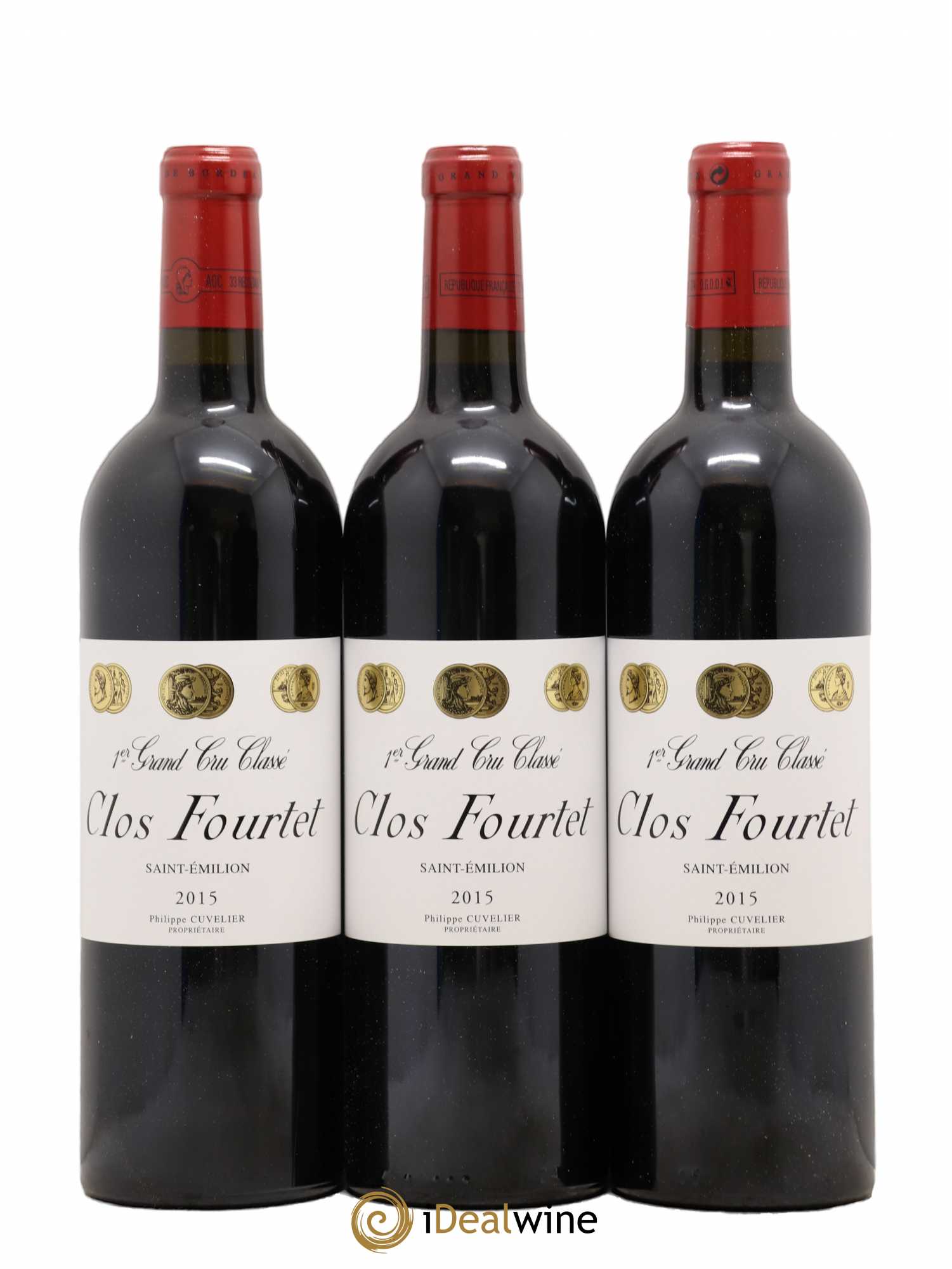 Clos Fourtet 1er Grand Cru Classé B 2015 - Lot de 6 bouteilles - 1