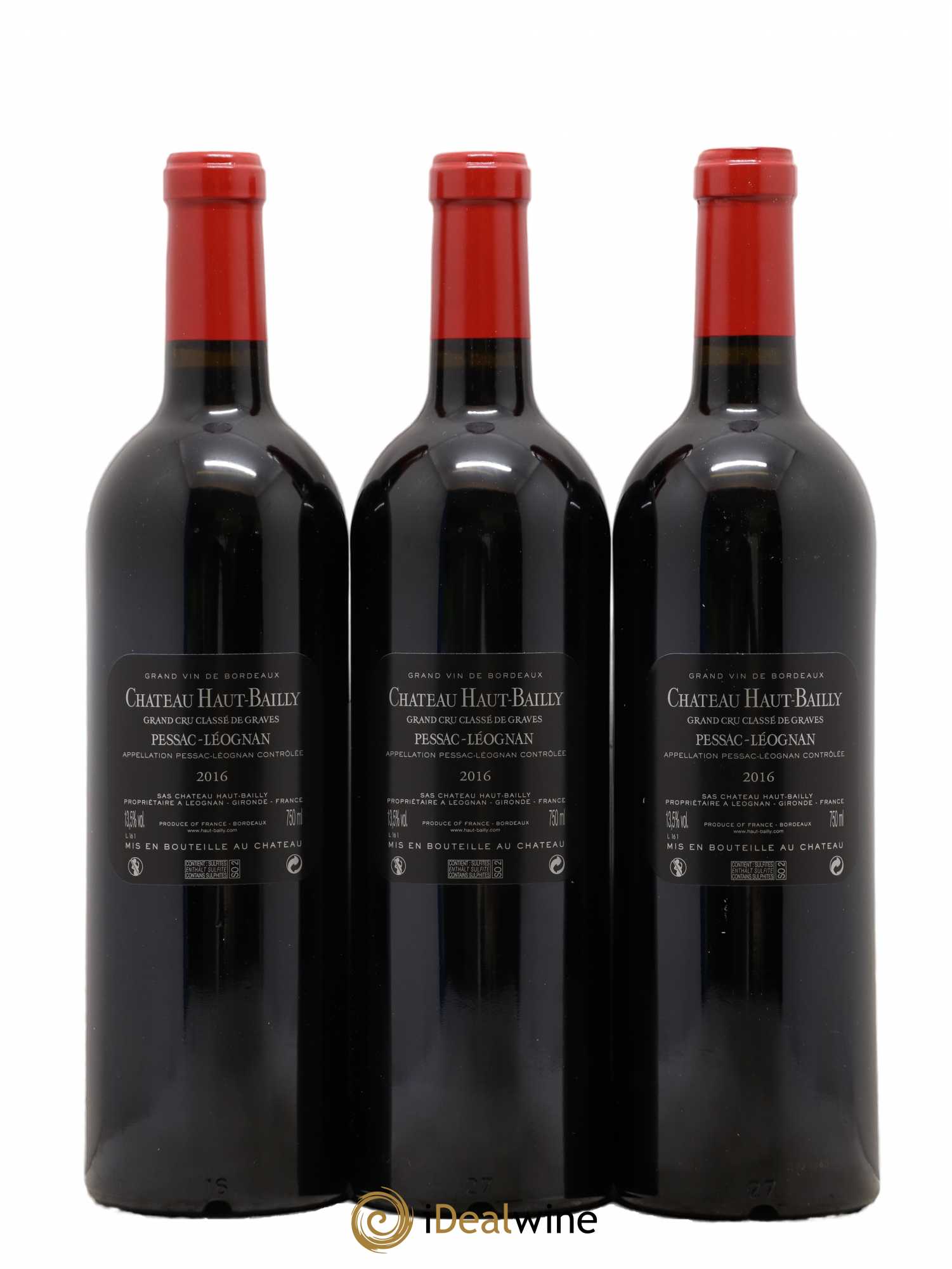 Château Haut-Bailly Cru Classé de Graves 2016 - Lot de 12 bouteilles - 6
