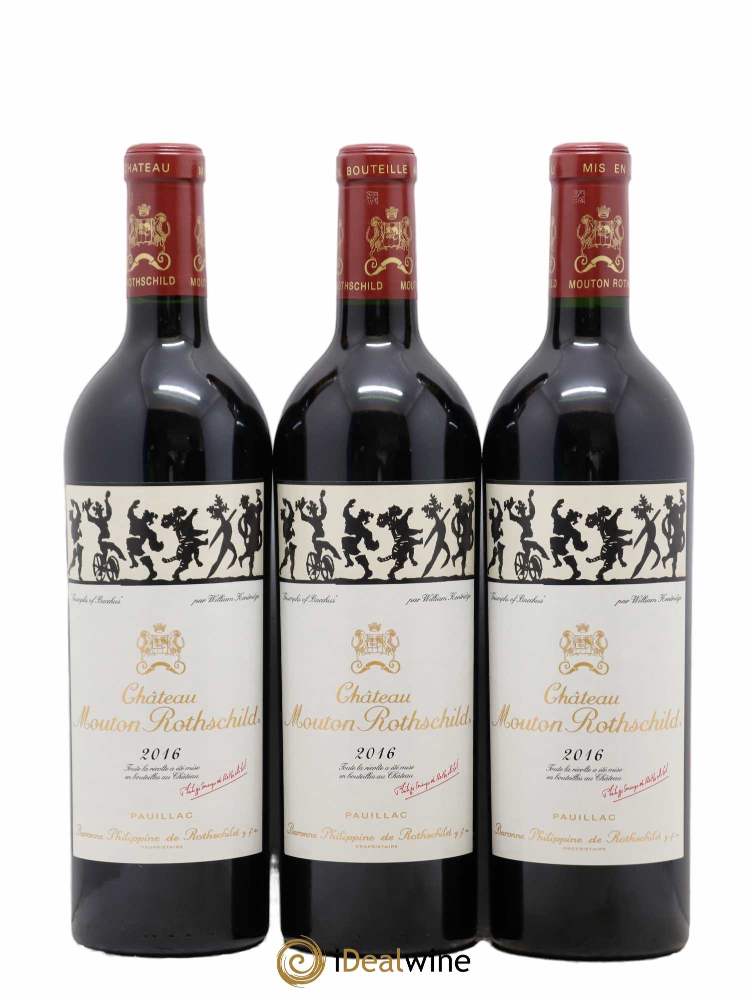 Château Mouton Rothschild 1er Grand Cru Classé 2016 - Lot de 6 bouteilles - 1