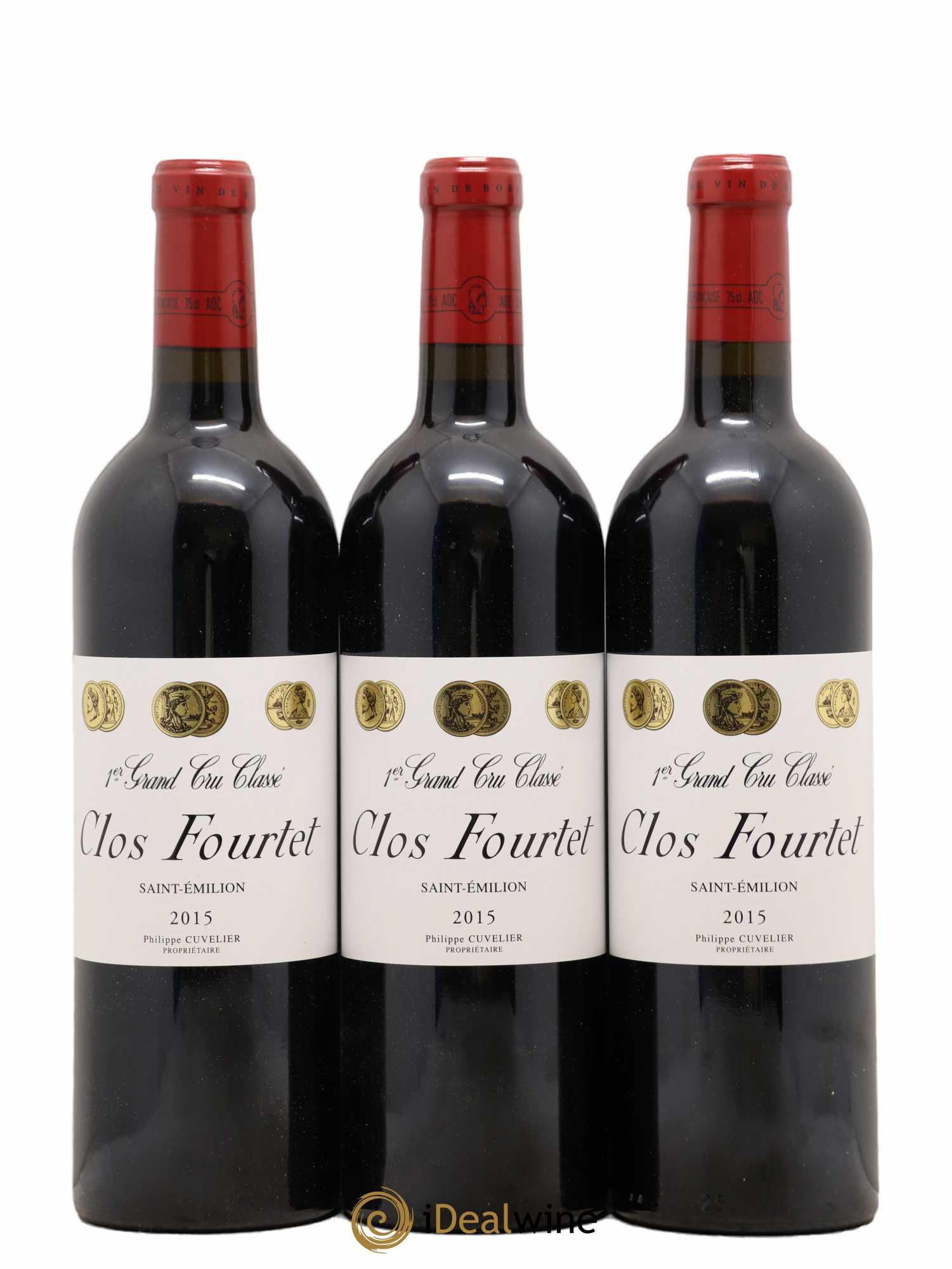 Clos Fourtet 1er Grand Cru Classé B 2015 - Lot de 6 bouteilles - 3