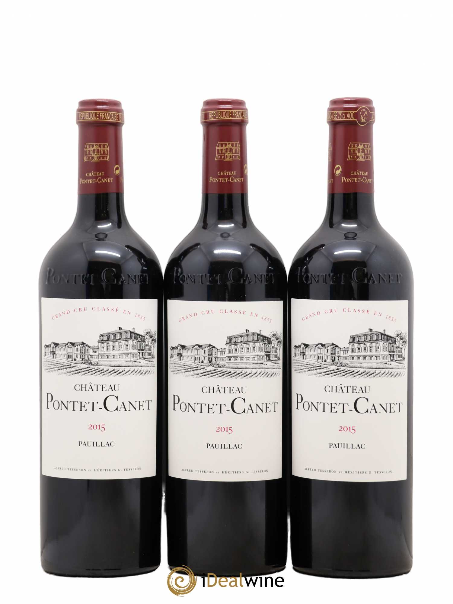 Château Pontet Canet 5ème Grand Cru Classé 2015 - Lot de 6 bouteilles - 1