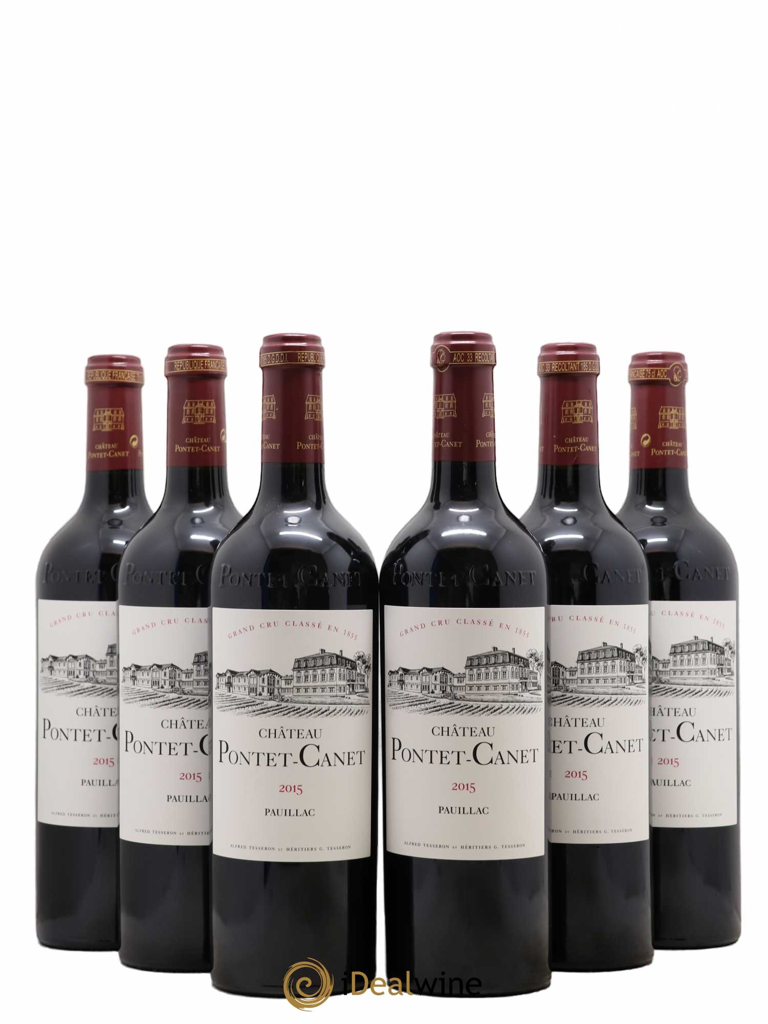 Château Pontet Canet 5ème Grand Cru Classé 2015 - Lot de 6 bouteilles - 0