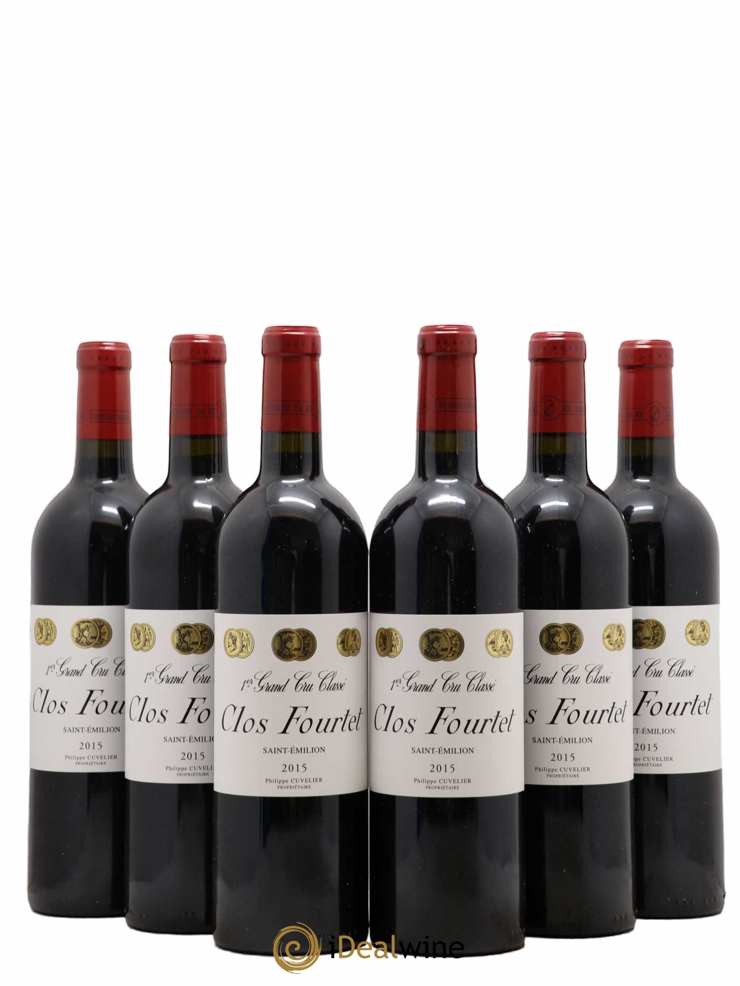 Clos Fourtet 1er Grand Cru Classé B 2015 - Lot de 6 bouteilles - 0