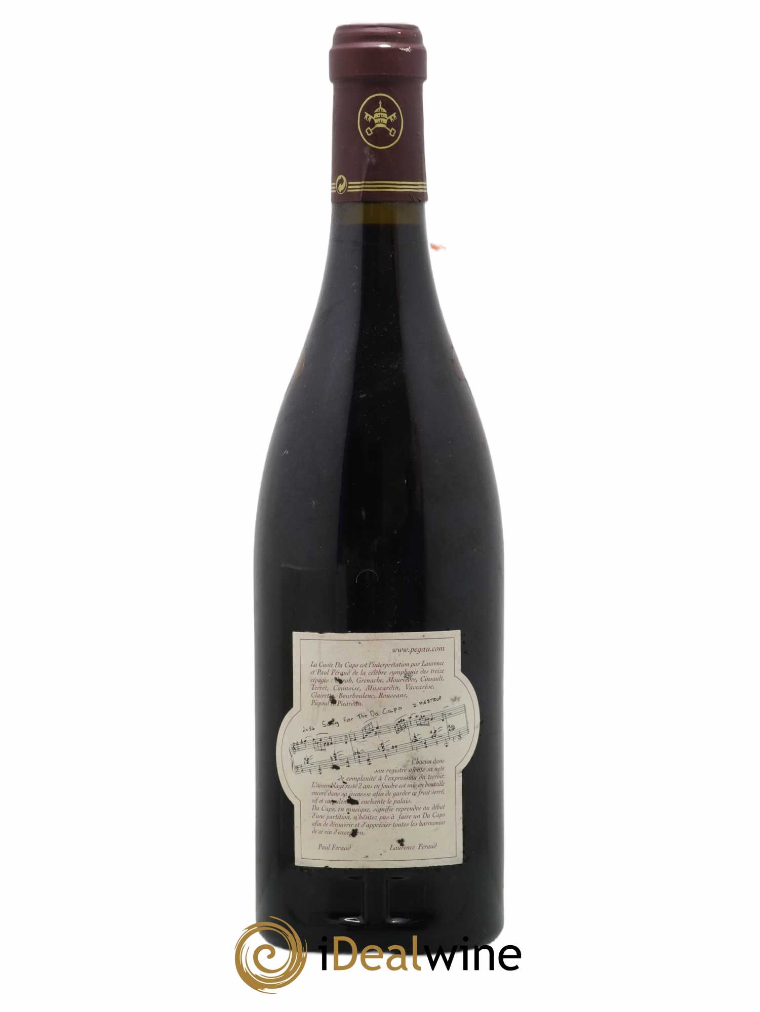 Châteauneuf-du-Pape Domaine du Pégau Cuvée Da Capo Paul et Laurence Féraud 2000 - Lot de 1 bouteille - 1