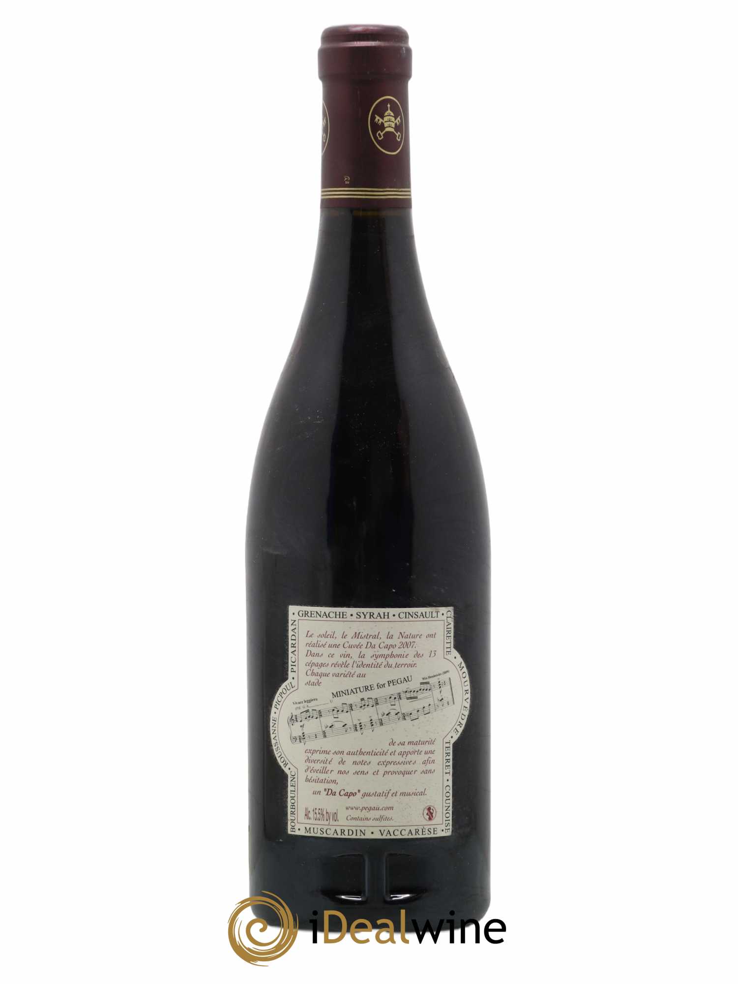 Châteauneuf-du-Pape Domaine du Pégau Cuvée Da Capo Paul et Laurence Féraud 2007 - Lot de 1 bouteille - 1