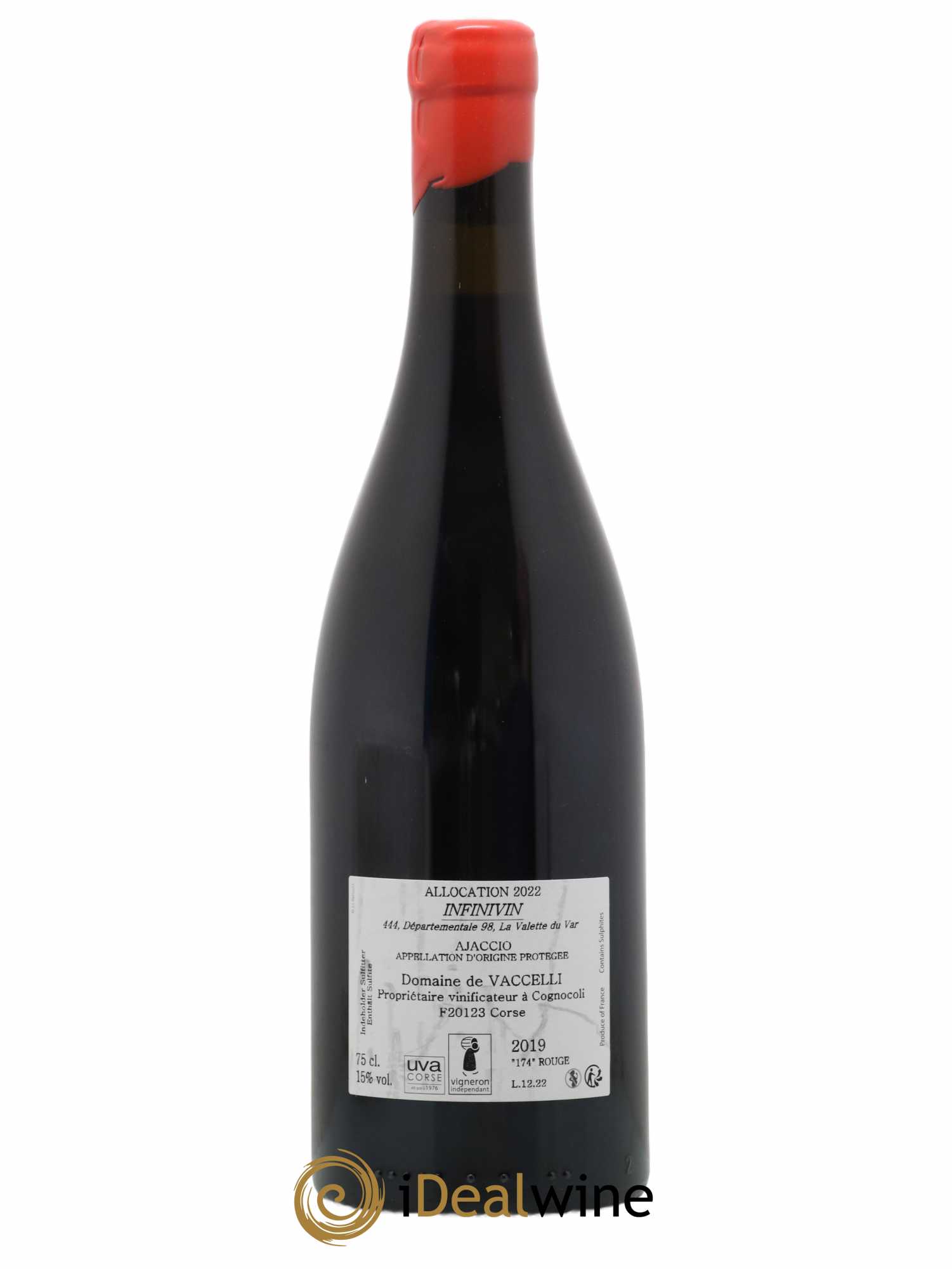 Ajaccio Granit 174 Vaccelli 2019 - Lot de 1 bouteille - 1