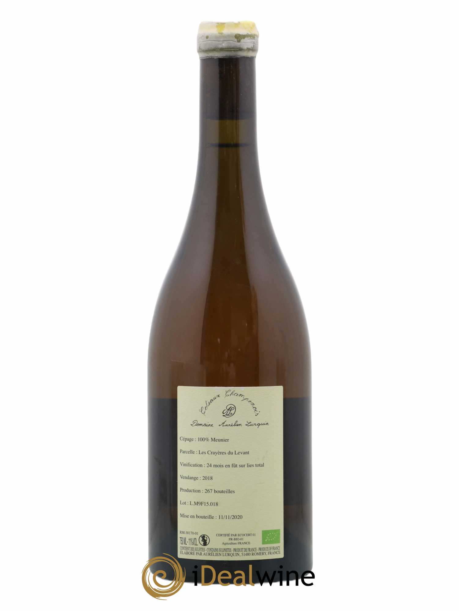 Coteaux Champenois Les Crayères du Levant Aurélien Lurquin 2018 - Lot de 1 bouteille - 1