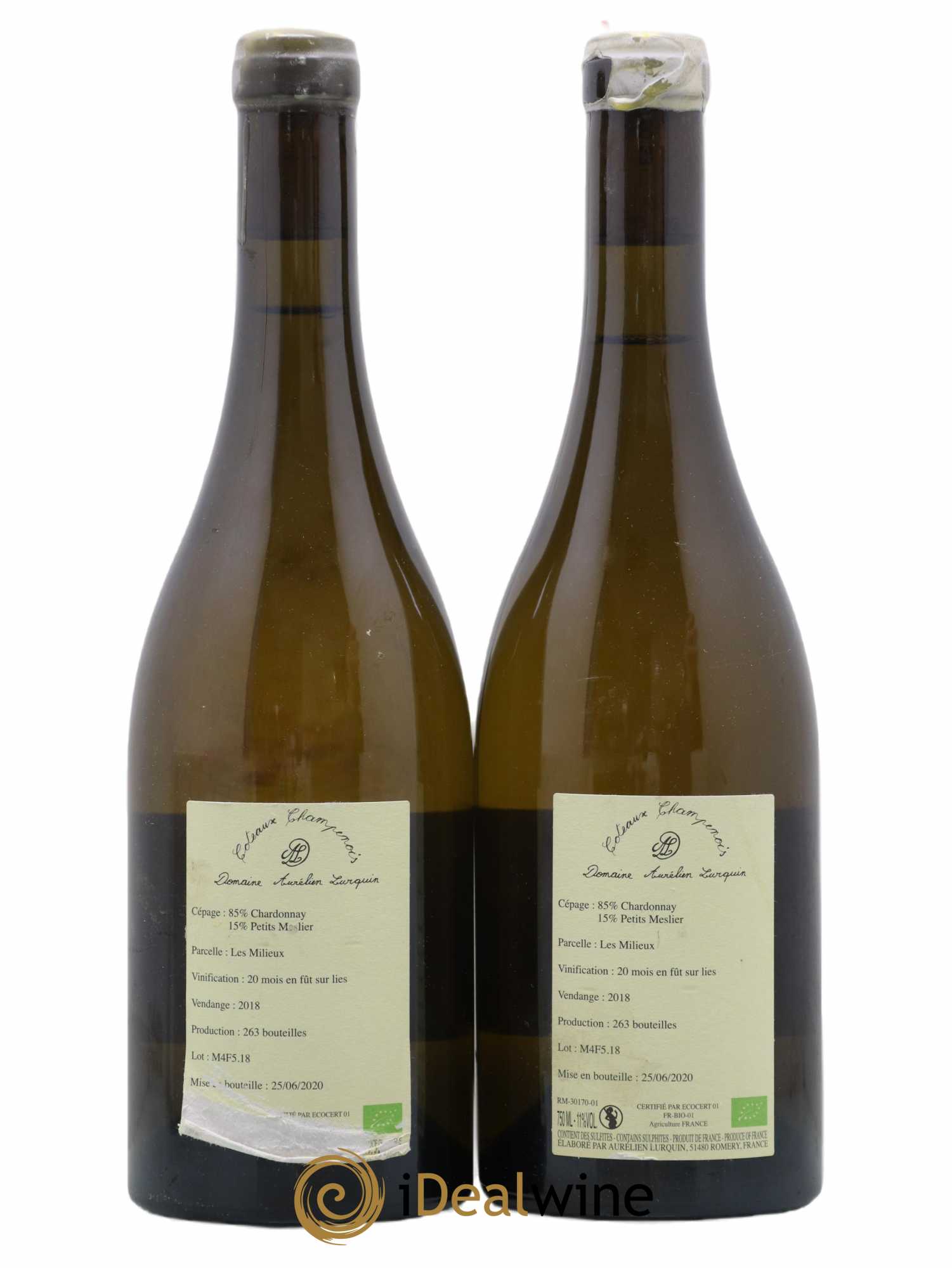 Coteaux Champenois Les Milieux Aurélien Lurquin 2018 - Posten von 2 Flaschen - 1
