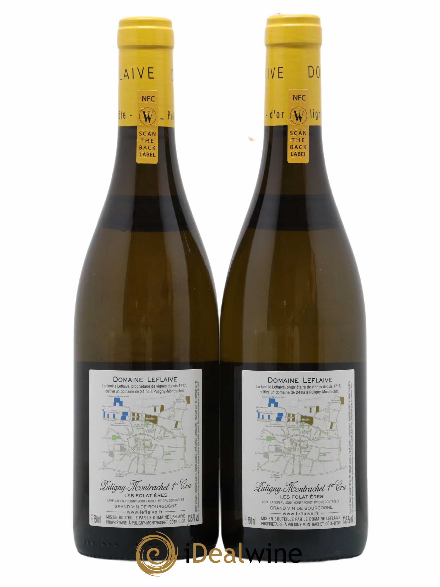 Puligny-Montrachet 1er Cru Les Folatières Leflaive (Domaine) 2020 - Lot de 2 bouteilles - 1