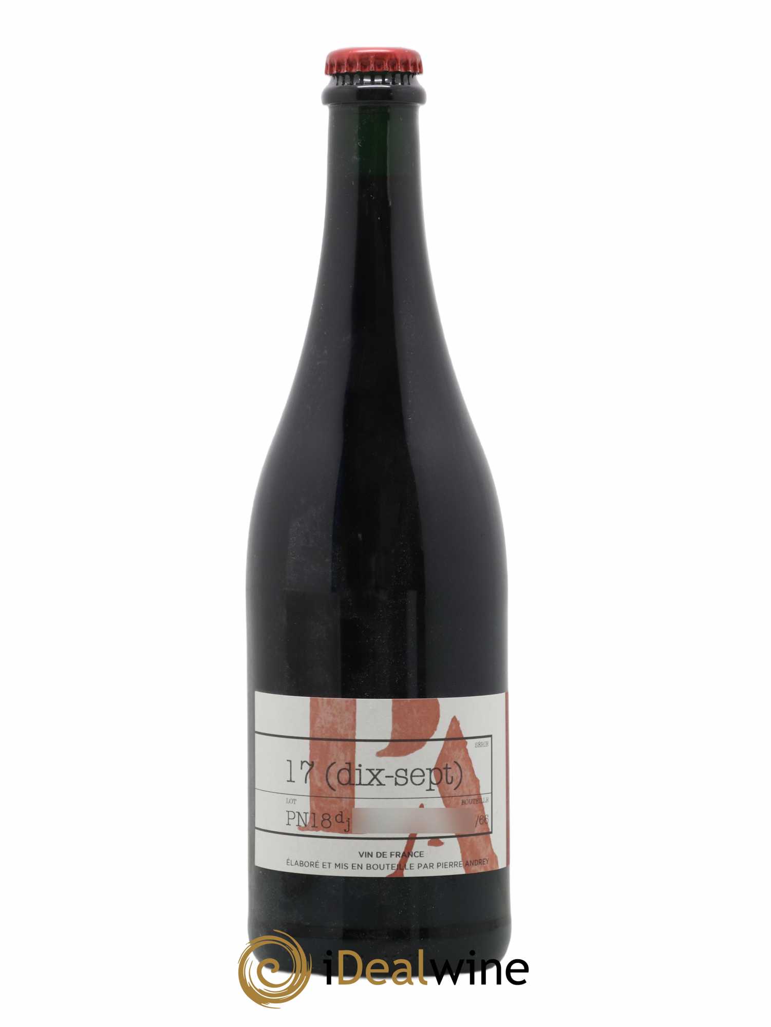 Vin de France Pinot Noir Pierre Andrey - Lot de 1 bouteille - 0