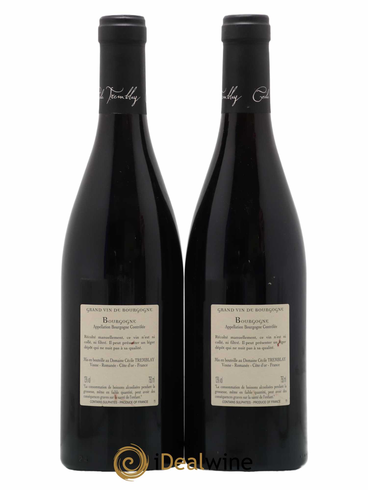 Bourgogne La Croix Blanche Cécile Tremblay 2015 - Lot de 2 bouteilles - 1