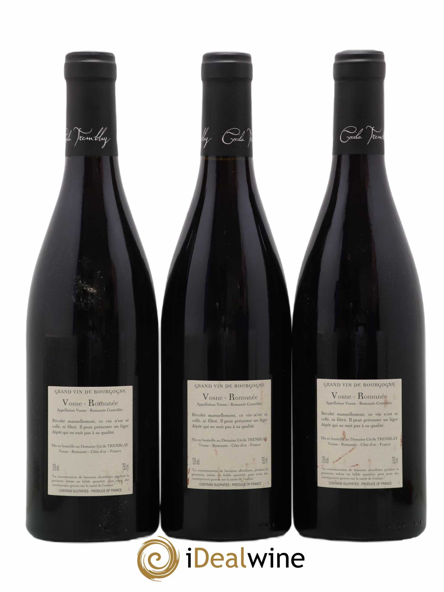 Vosne-Romanée Vieilles Vignes Cécile Tremblay 2017 - Lot de 3 bouteilles - 1