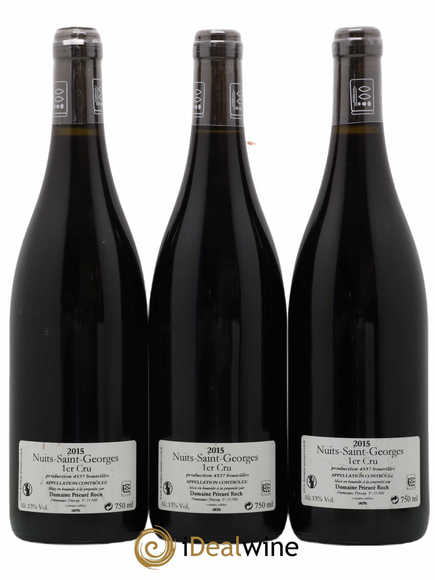 Nuits-Saint-Georges 1er Cru Vieilles Vignes Prieuré Roch 2015 - Lot de 3 bouteilles - 1