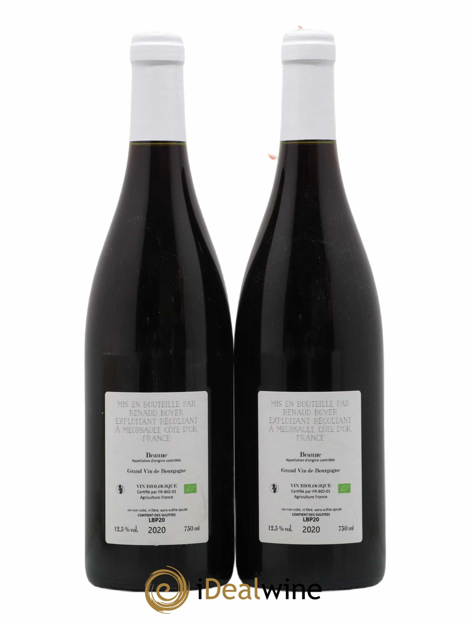 Beaune Les Prévolles Renaud Boyer 2020 - Lot de 2 bouteilles - 1