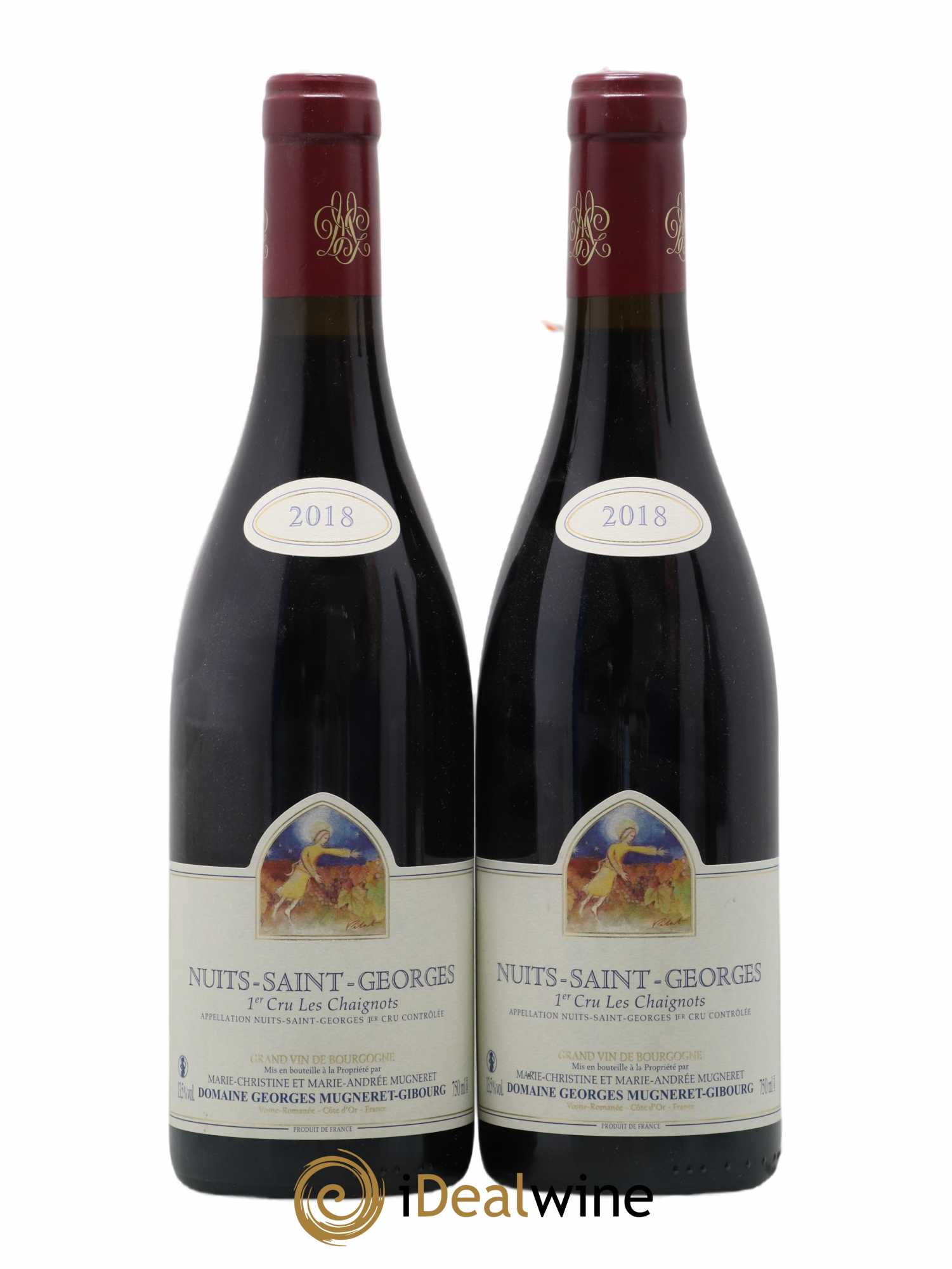 Nuits-Saint-Georges 1er Cru Les Chaignots Mugneret-Gibourg (Domaine) 2018 - Lot of 2 bottles - 0