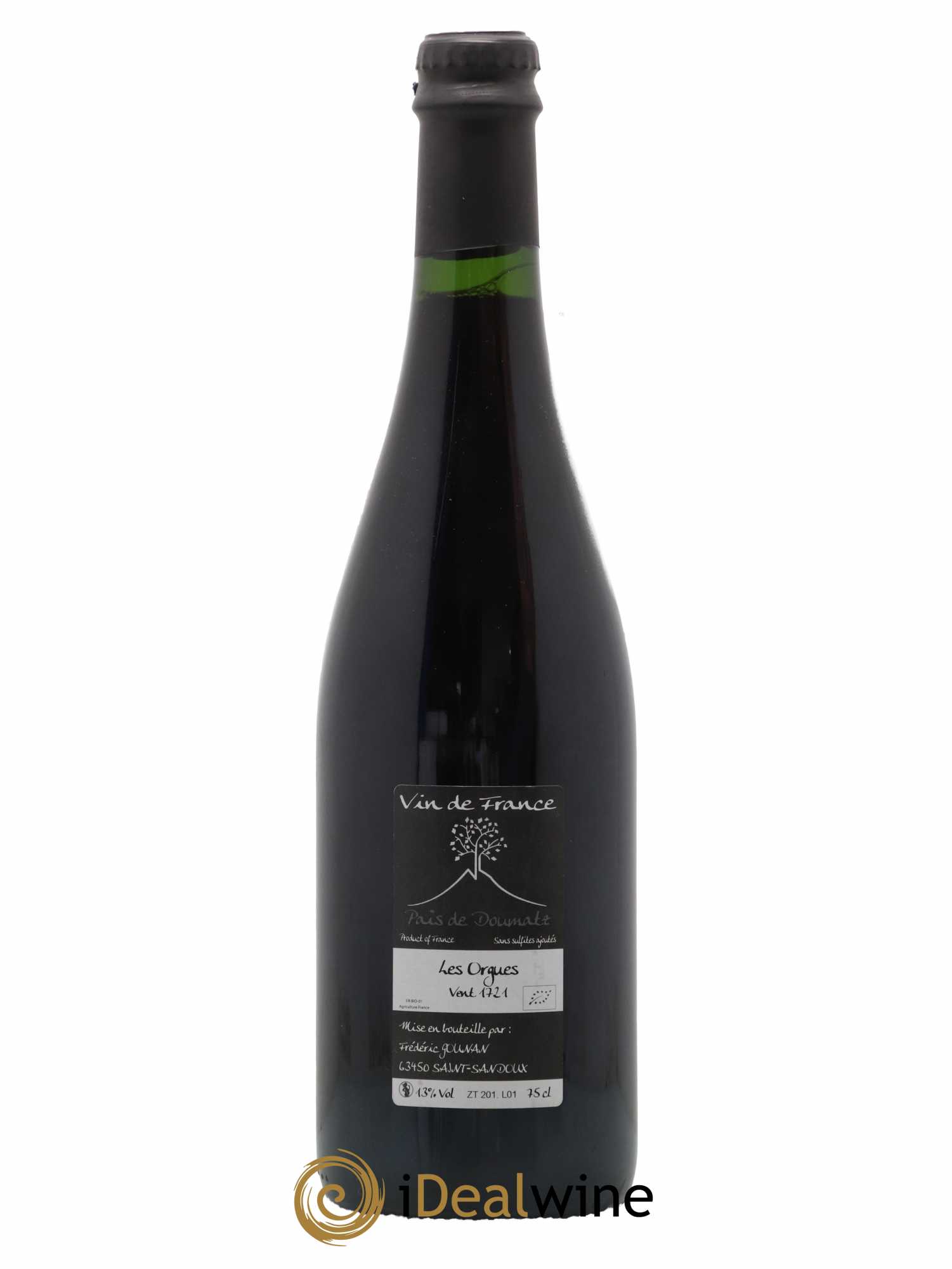 Vin de France Les Orgues Vignoble de l'Arbre Blanc 2017 - Lot de 1 bouteille - 1