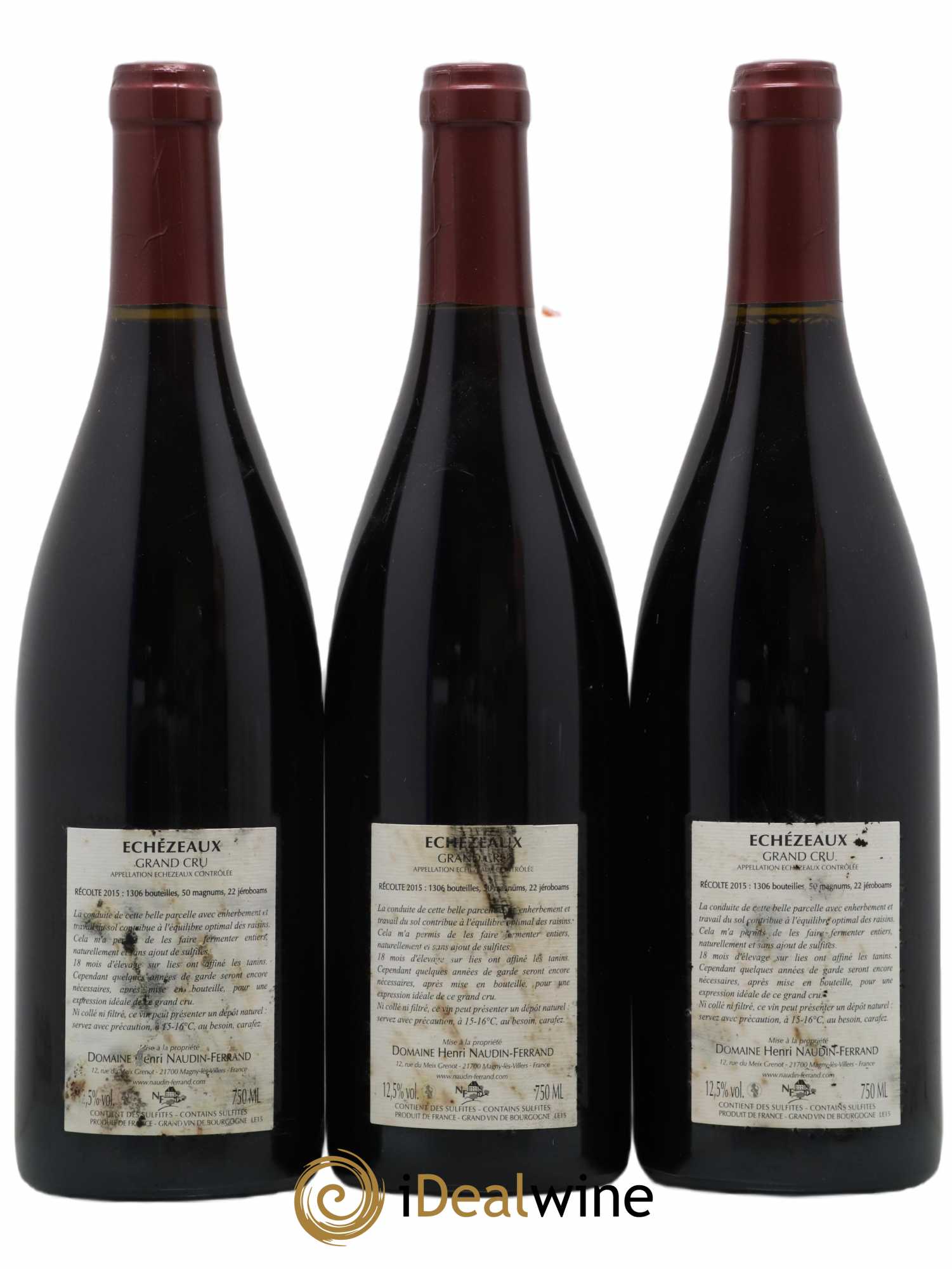 Echezeaux Grand Cru Naudin-Ferrand (Domaine) 2015 - Lot de 3 bouteilles - 1