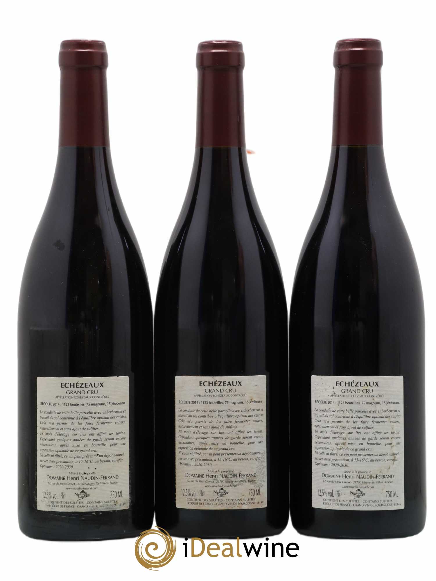 Echezeaux Grand Cru Naudin-Ferrand (Domaine) 2014 - Lot de 3 bouteilles - 1