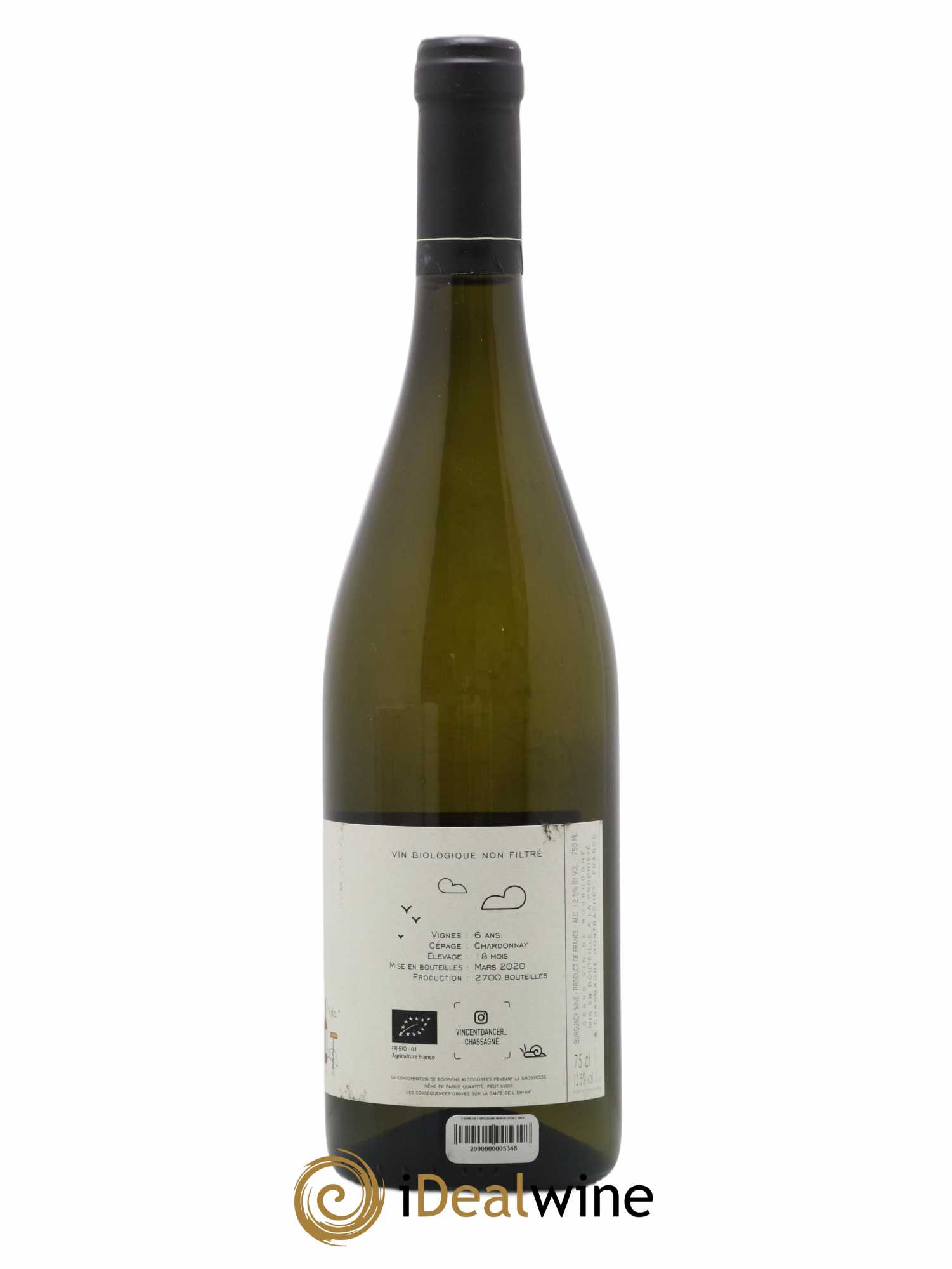 Chassagne-Montrachet 1er Cru Morgeot Vincent Dancer 2018 - Lot de 1 bouteille - 1