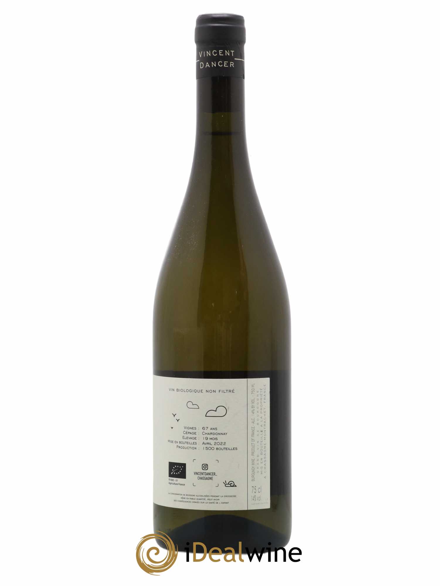 Chassagne-Montrachet 1er Cru (Morgeot) Tête du Clos Vincent Dancer 2020 - Lot de 1 bouteille - 1