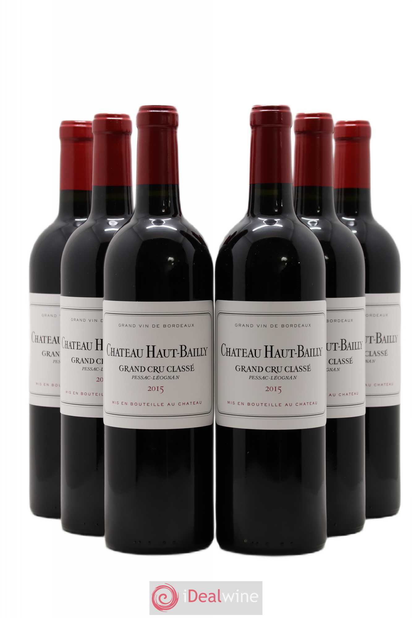 Château Haut-Bailly Cru Classé de Graves 2015 - Lot de 6 bouteilles - 0