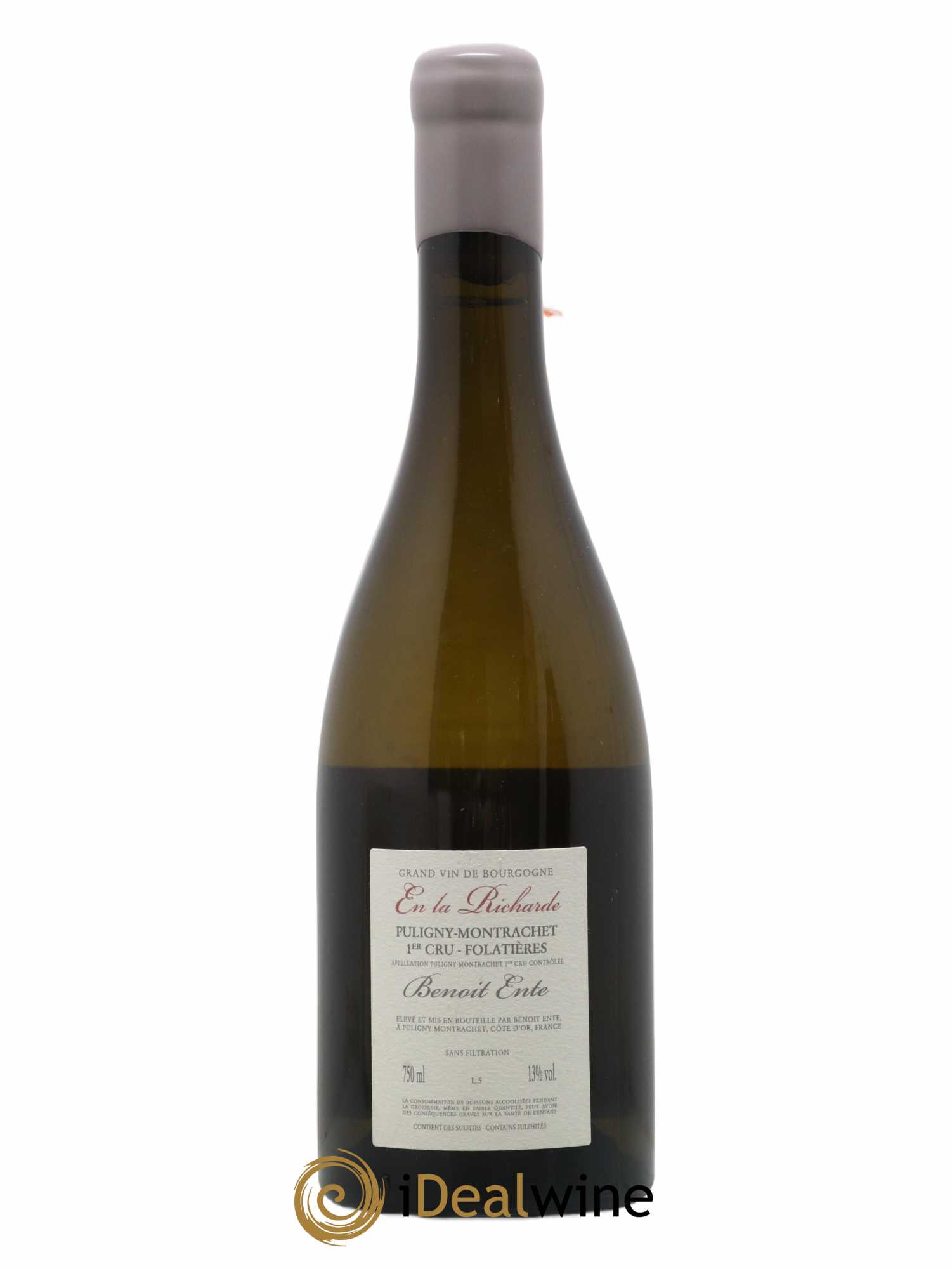 Puligny-Montrachet 1er Cru Folatières En la Richarde Benoit Ente 2015 - Lot de 1 bouteille - 1