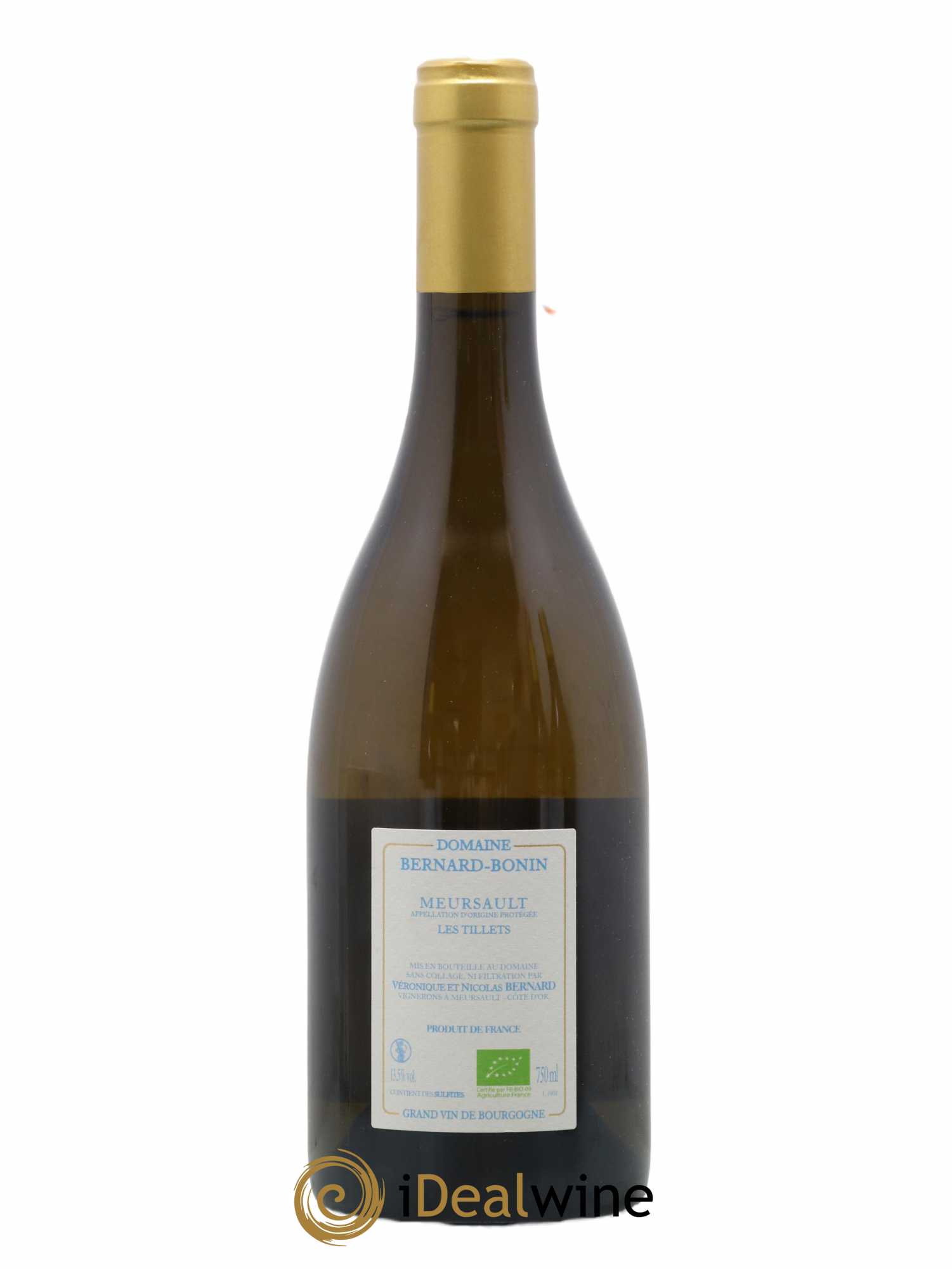 Meursault Les Tillets Bernard Bonin 2019 - Posten von 1 Flasche - 1