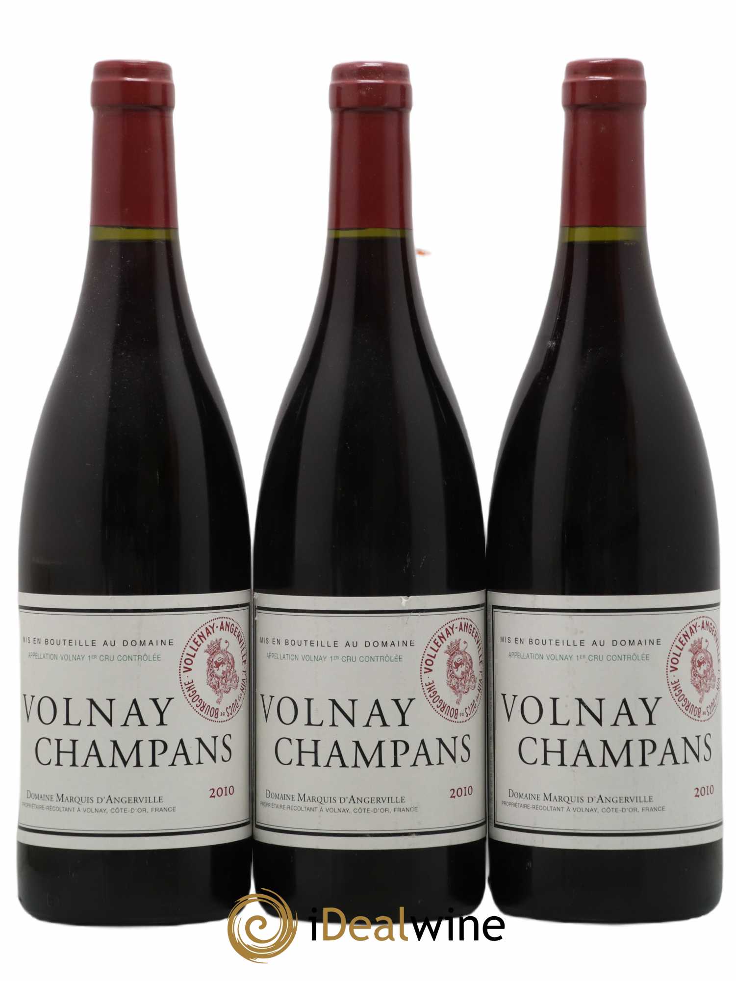 Volnay 1er Cru Champans Marquis d'Angerville (Domaine) 2010 - Lot de 3 bouteilles - 0