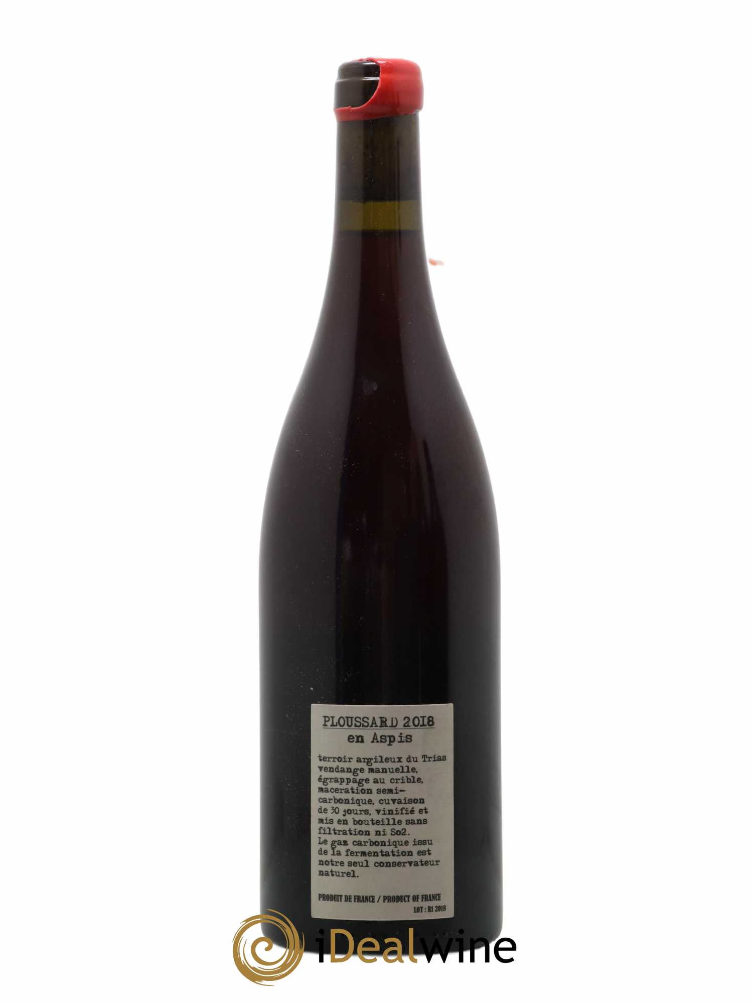 Arbois-Pupillin Ploussard En Aspis Adeline Houillon & Renaud Bruyère 2018 - Lot of 1 bottle - 1