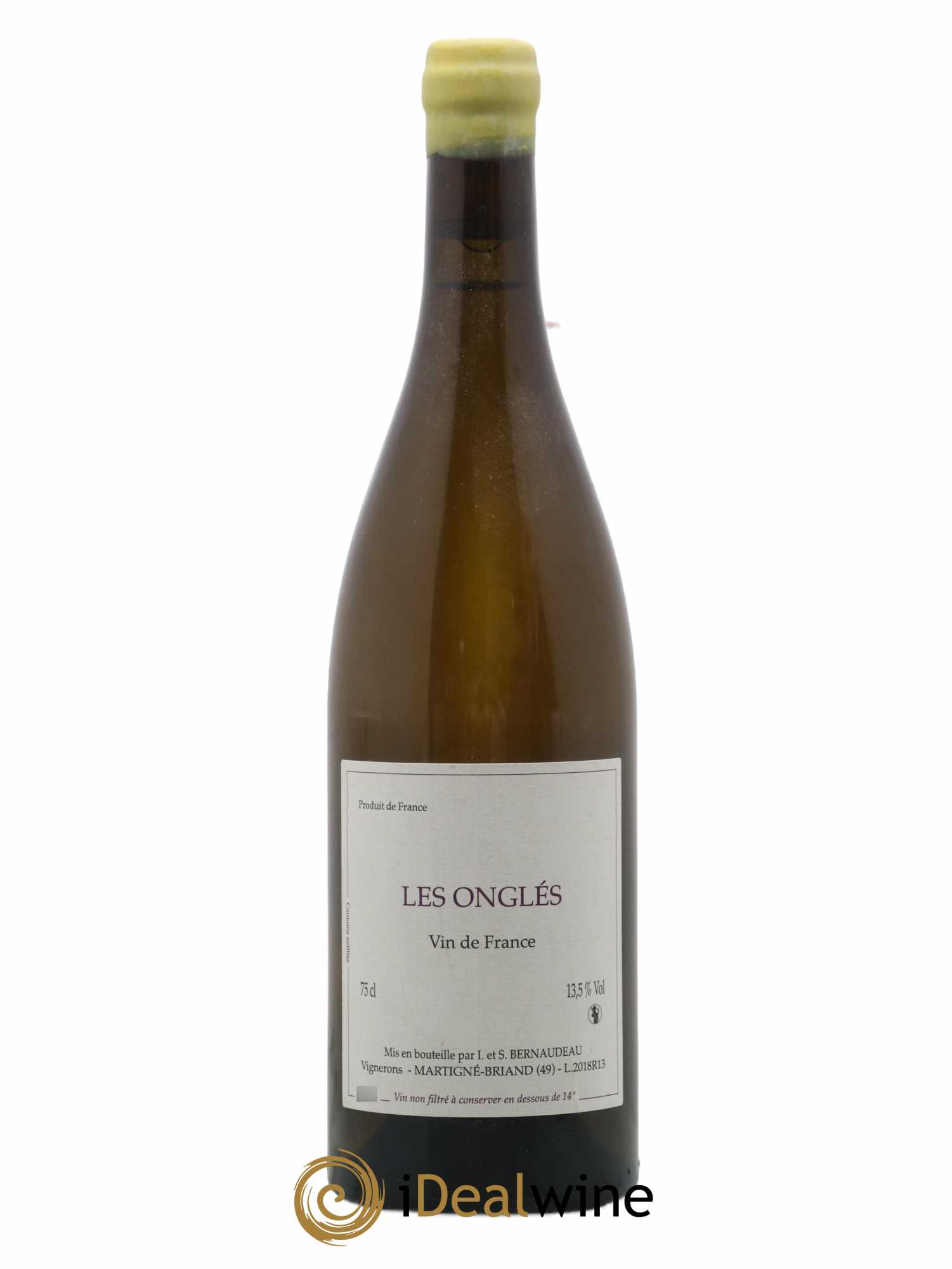 Vin de France Les Onglés Stéphane Bernaudeau 2018 - Lot de 1 bouteille - 0