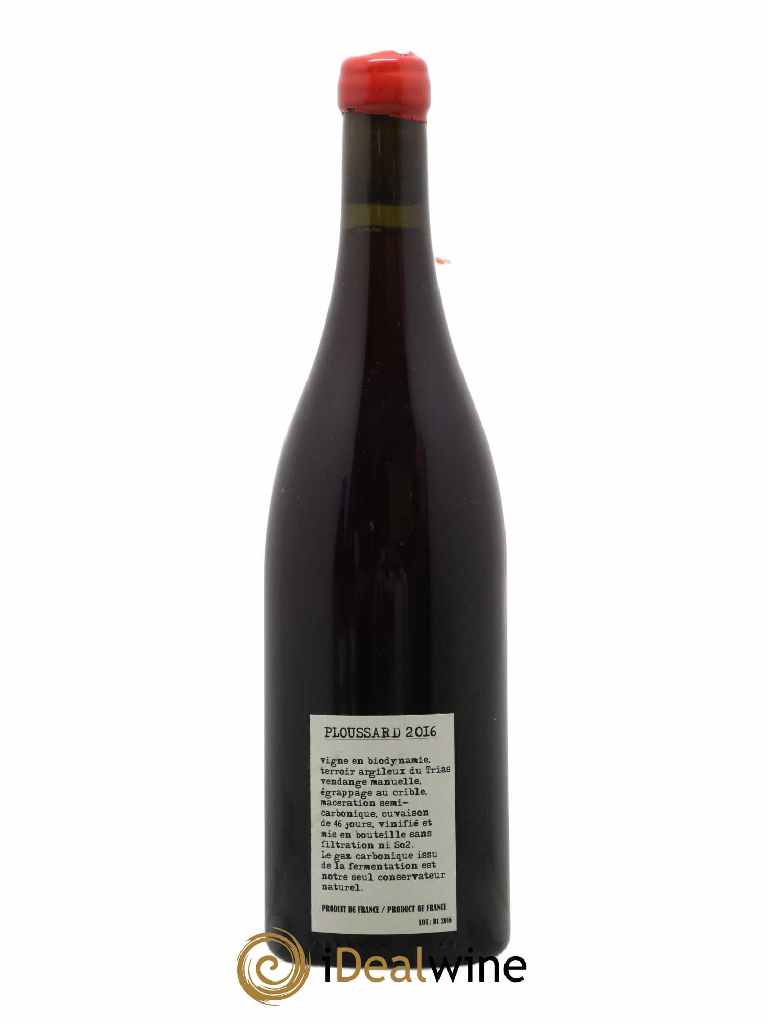 Arbois-Pupillin Ploussard Adeline Houillon & Renaud Bruyère 2016 - Lot of 1 bottle - 1