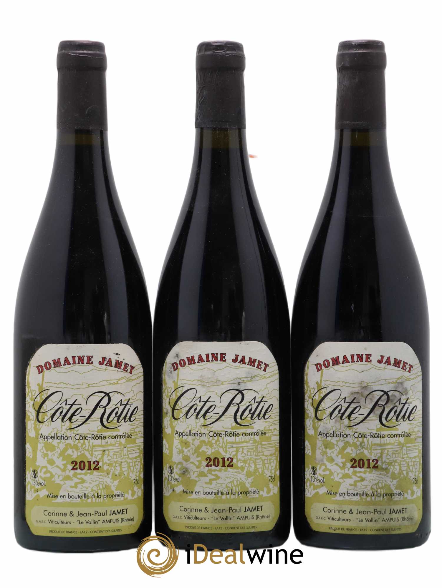 Côte-Rôtie Jamet (Domaine) 2012 - Lot de 3 bouteilles - 0