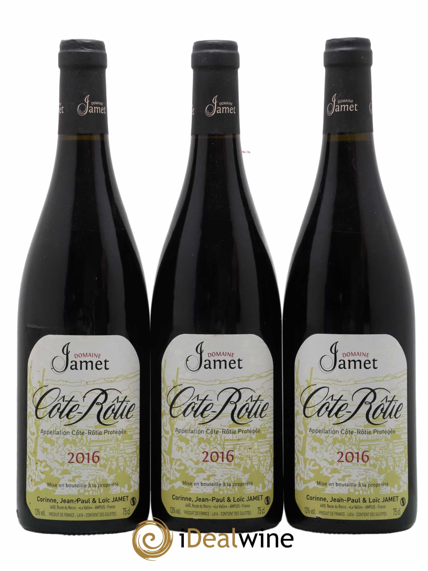 Côte-Rôtie Jamet (Domaine) 2016 - Lot de 3 bouteilles - 0