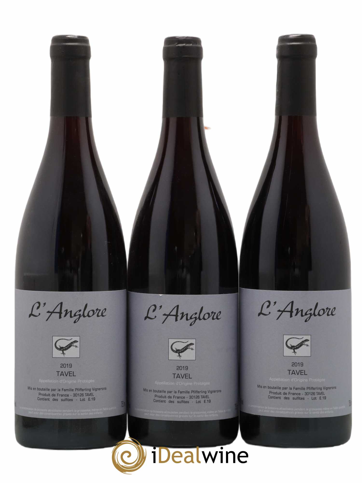Tavel L'Anglore 2019 - Posten von 3 Flaschen - 0