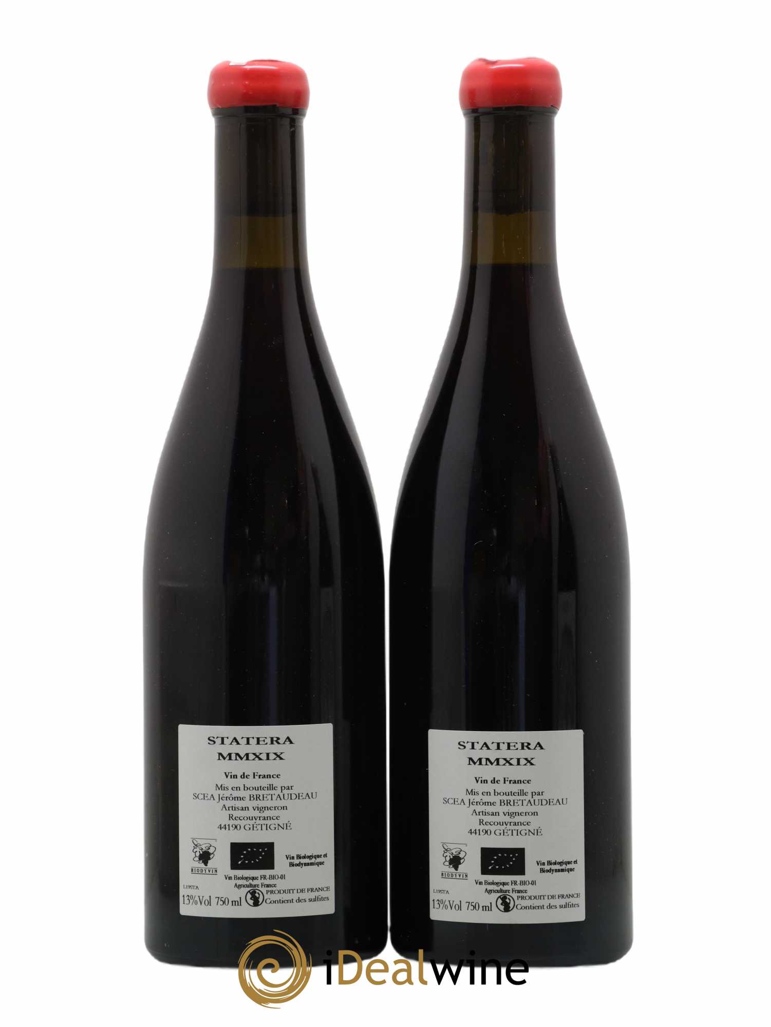 Vin de France Statera Jérôme Bretaudeau - Domaine de Bellevue 2019 - Lot de 2 bouteilles - 1