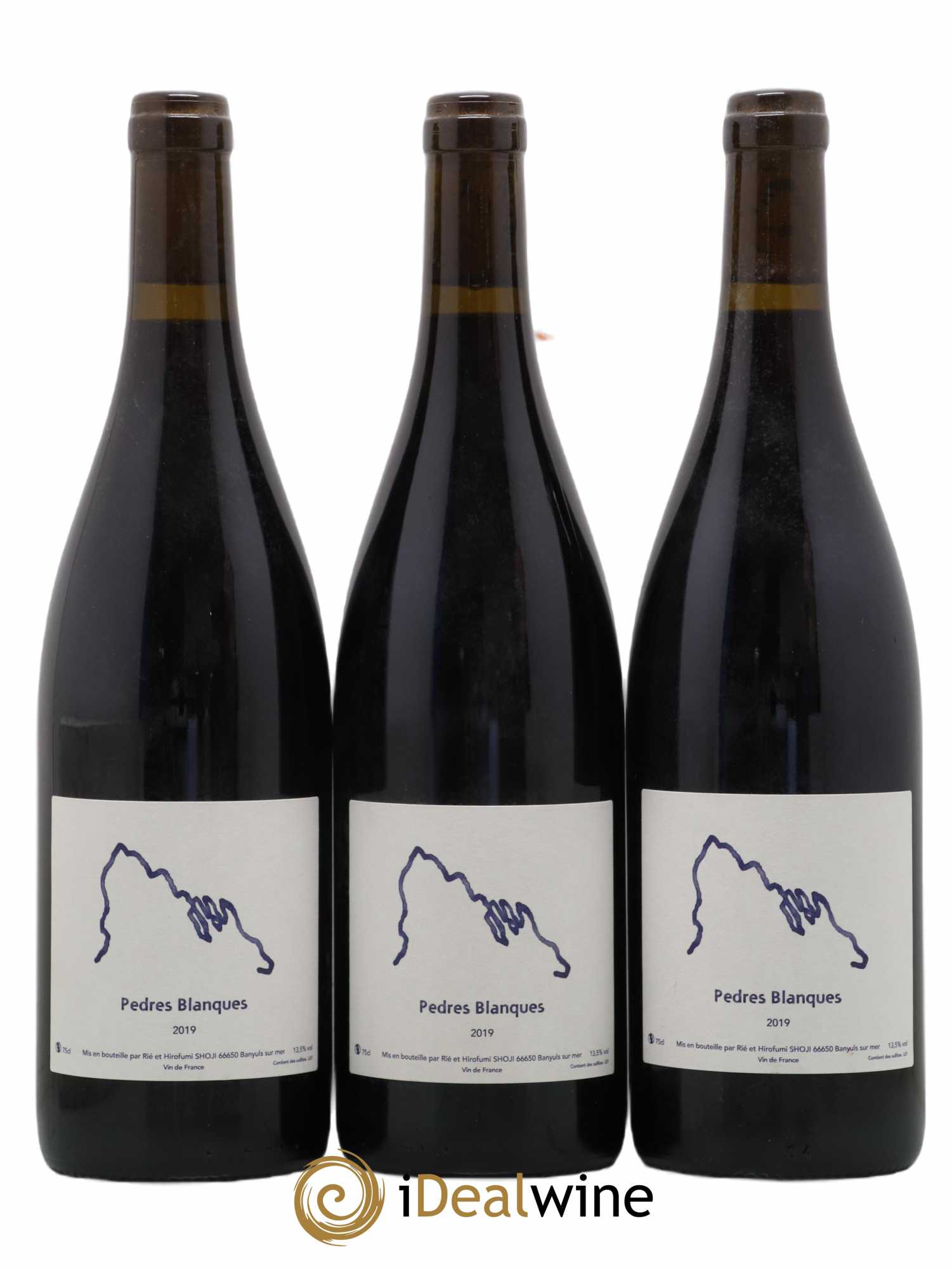 Vin de France Pedres Blanques Rié et Hirofumi Shoji 2019 - Lot de 3 bouteilles - 0