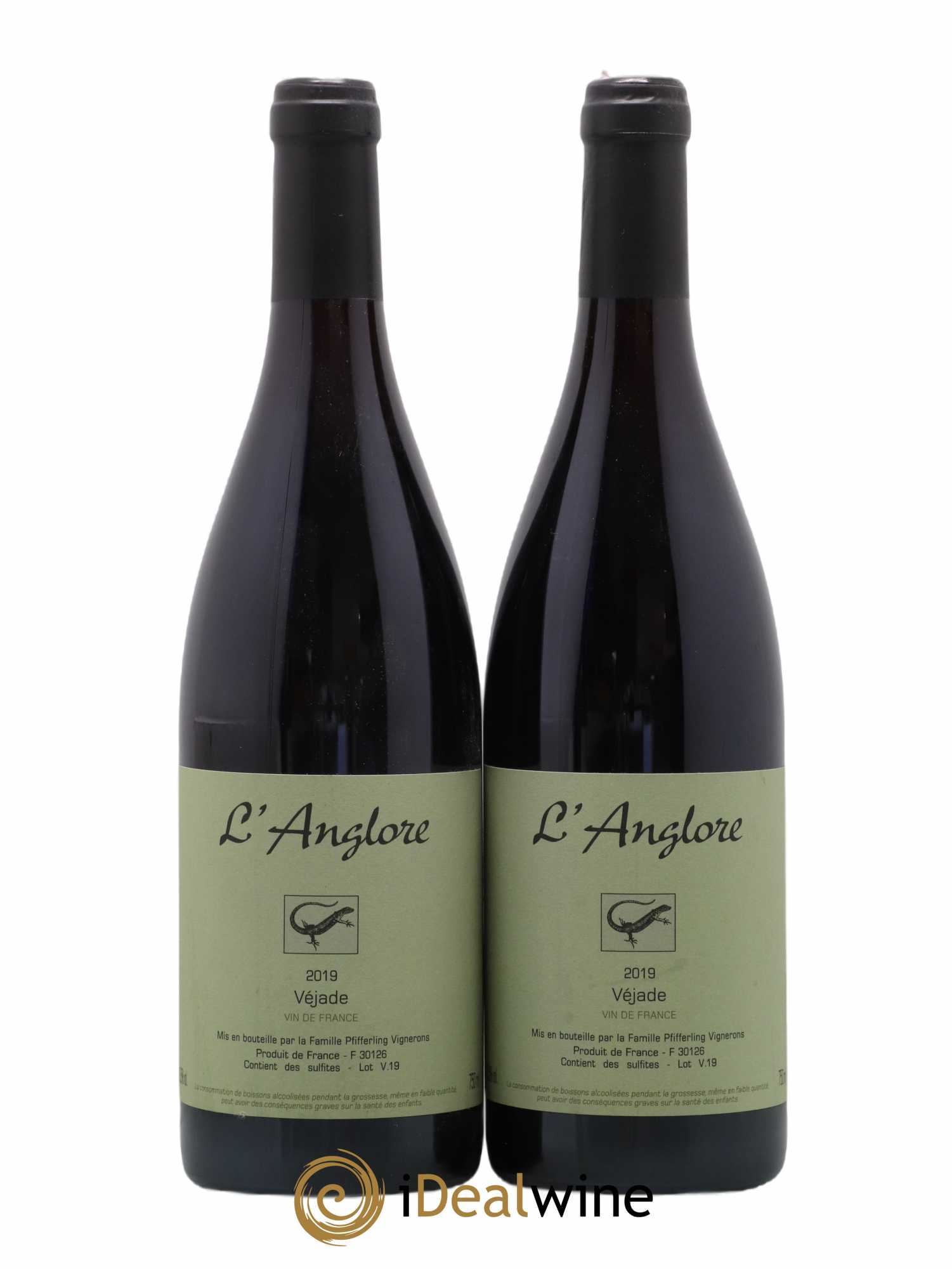 Vin de France Véjade L'Anglore 2019 - Lot de 2 bouteilles - 0