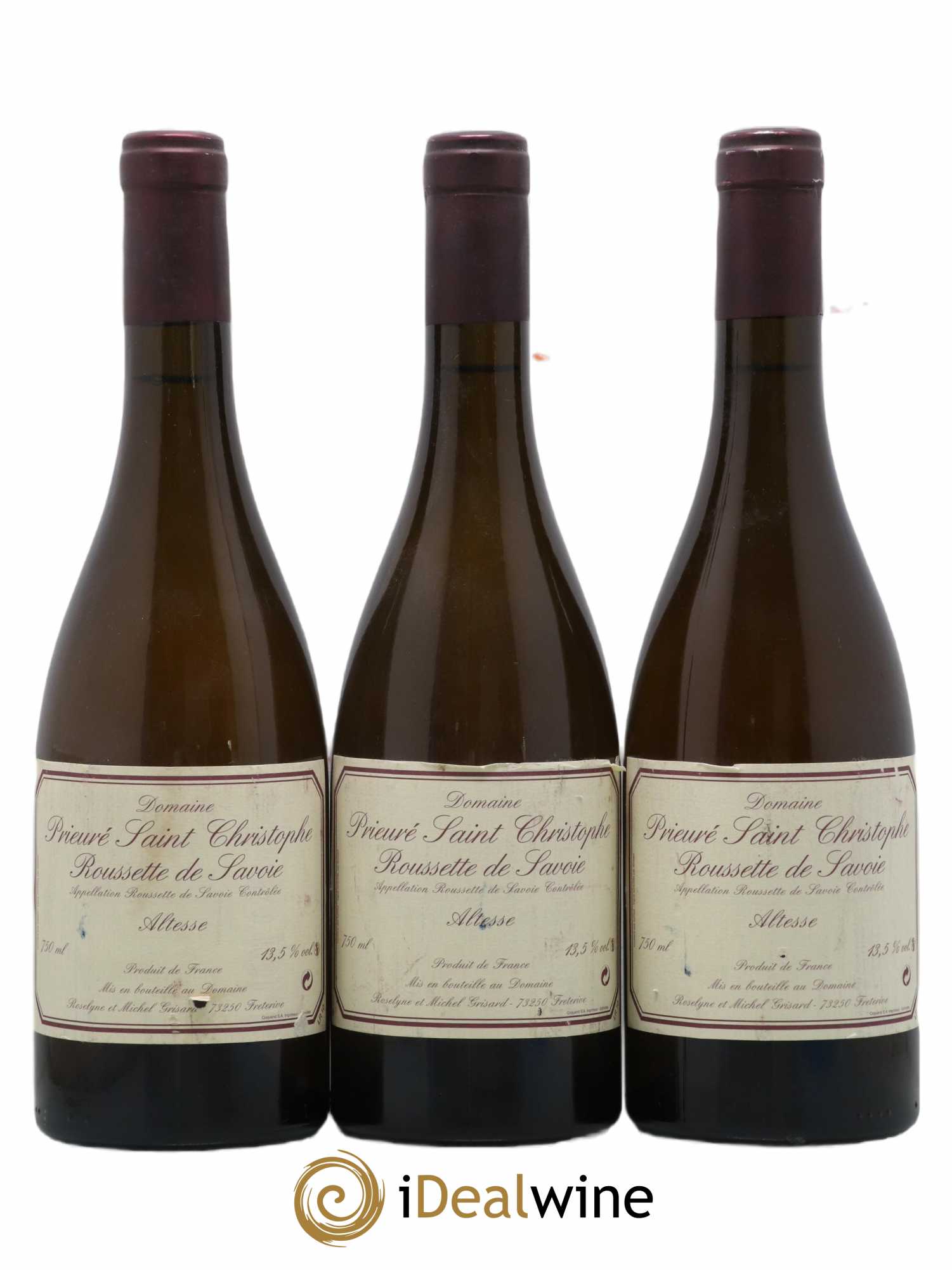 Roussette de Savoie Altesse Prieuré Saint Christophe (Domaine) 2010 - Lot of 3 bottles - 0