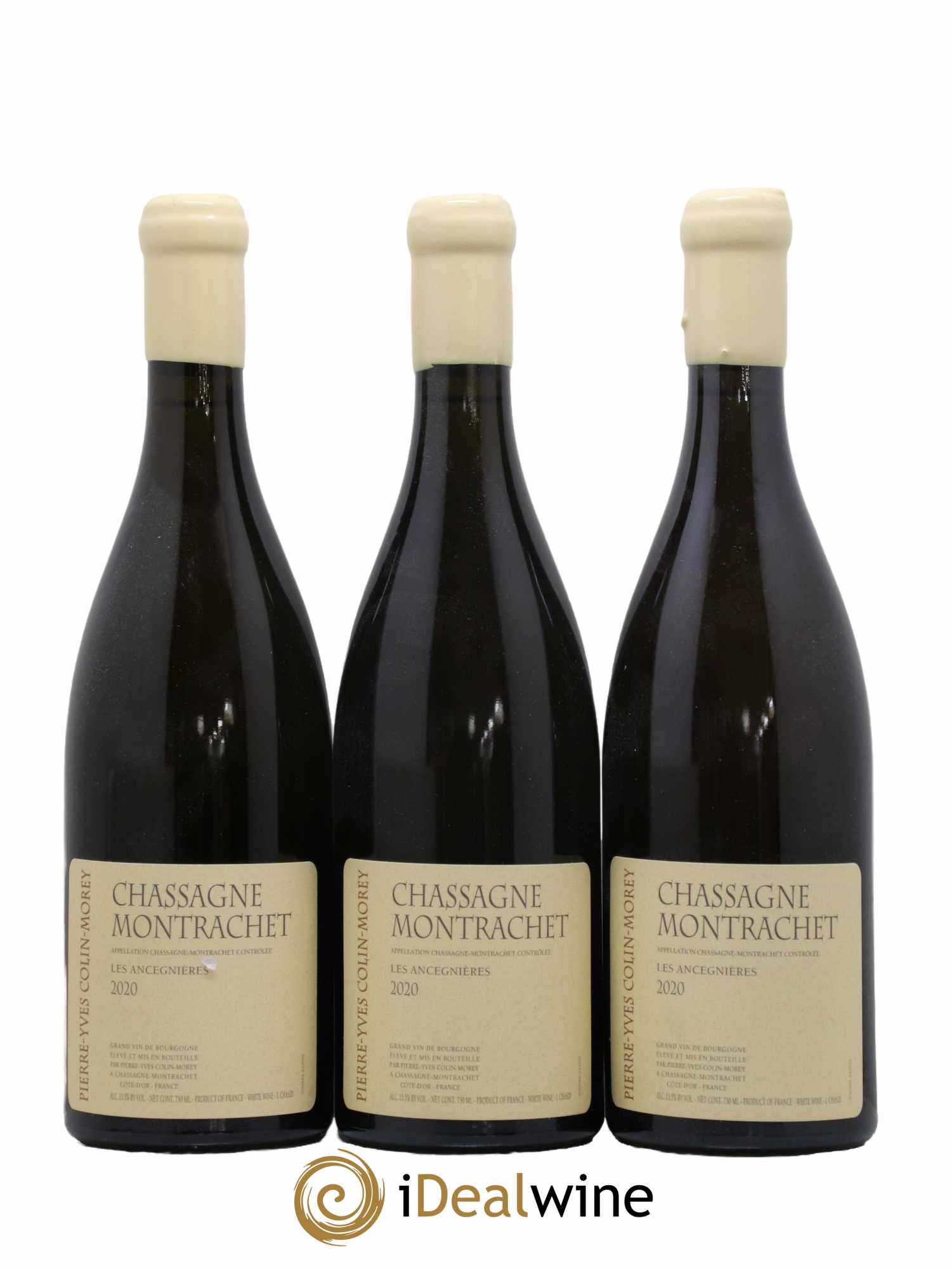 Chassagne-Montrachet Les Ancégnières Pierre-Yves Colin Morey 2020 - Lot de 3 bouteilles - 0