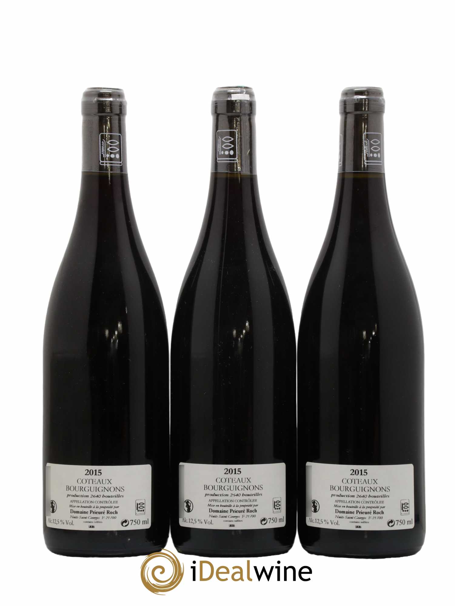 Côteaux Bourguignons Prieuré Roch 2015 - Lot de 3 bouteilles - 1