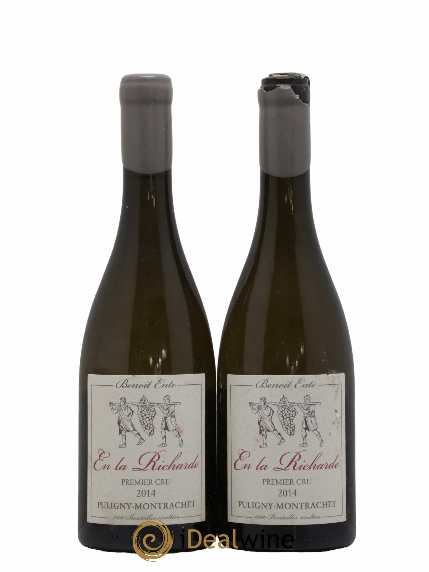 Puligny-Montrachet 1er Cru Folatières En la Richarde Benoit Ente 2014 - Lot de 2 bouteilles - 0