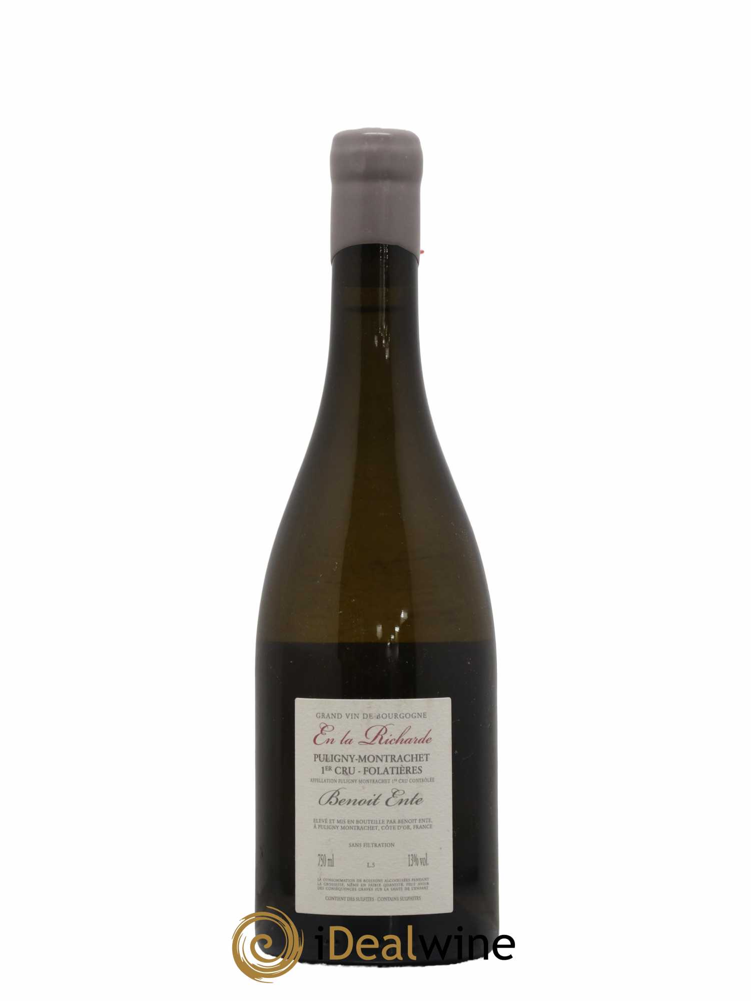 Puligny-Montrachet 1er Cru Folatières En la Richarde Benoit Ente 2015 - Lot de 1 bouteille - 1