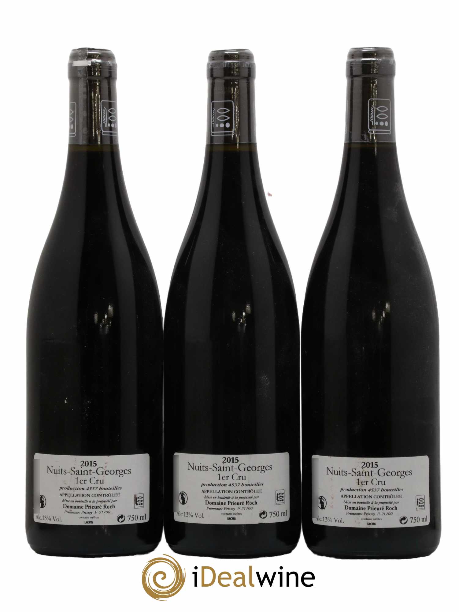 Nuits-Saint-Georges 1er Cru Vieilles Vignes Prieuré Roch 2015 - Lot of 3 bottles - 1