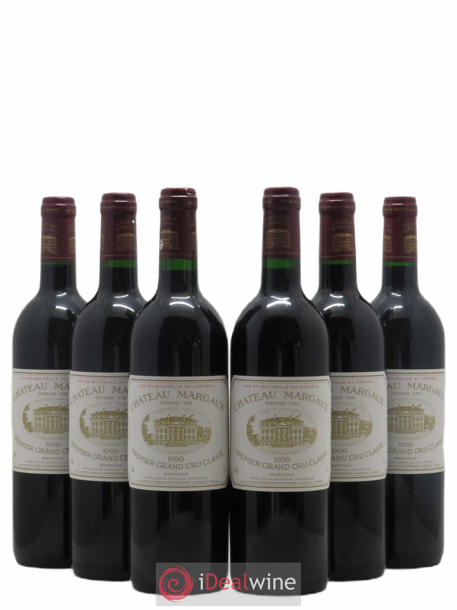 Château Margaux 1er Grand Cru Classé 1999 - Lot de 6 bouteilles - 0