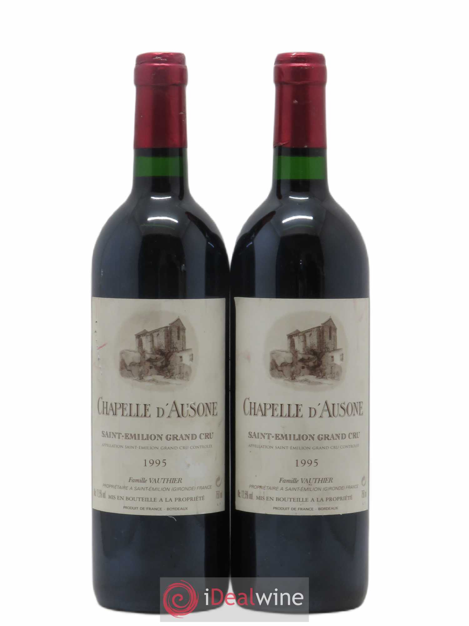 Chapelle d'Ausone Second Vin 1995 - Lot de 2 bouteilles - 0