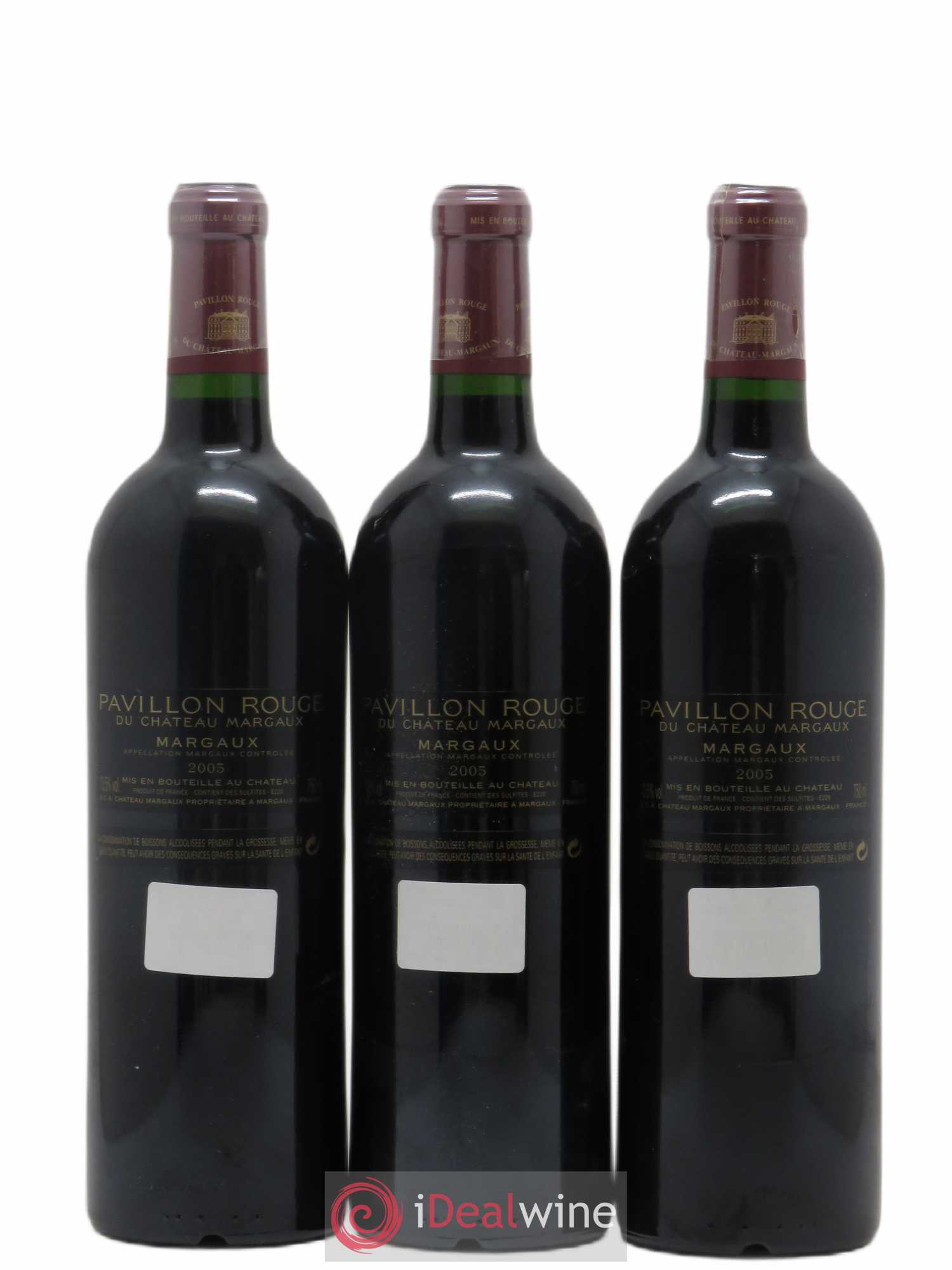 Pavillon Rouge du Château Margaux Second Vin 2005 - Lot de 3 bouteilles - 1